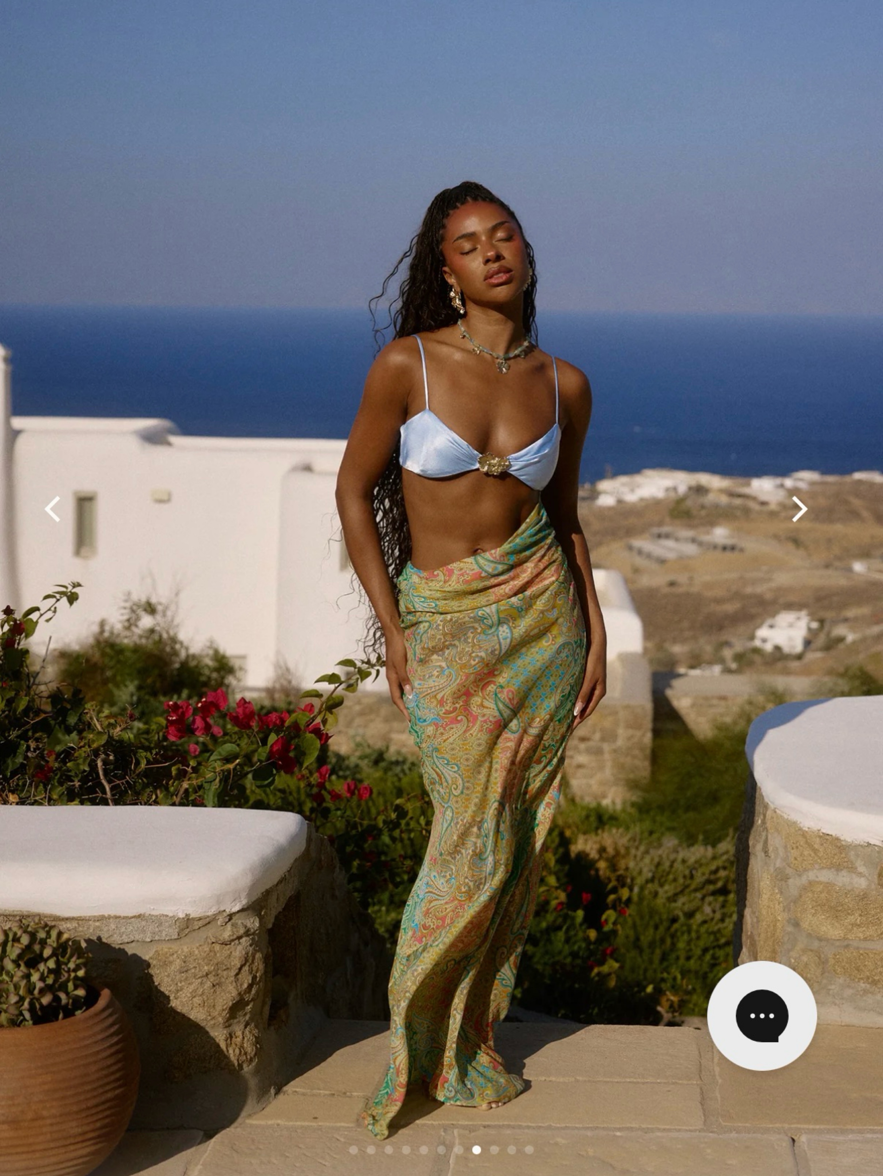 Bydee Athens Maxi Dress in Zephyrus