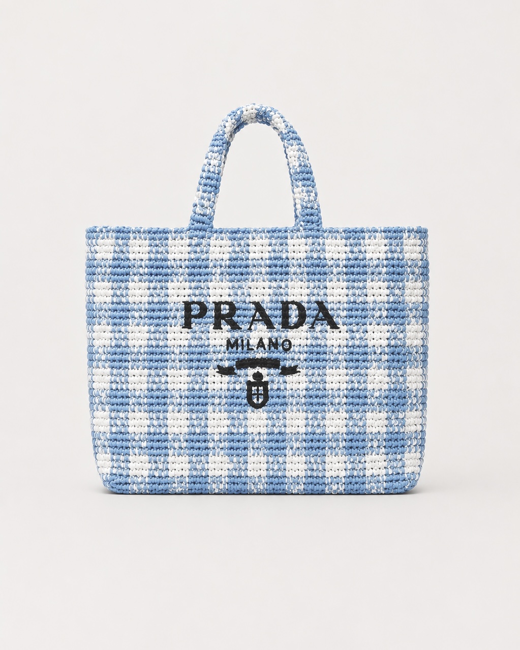 $2,850 Prada Raffia Blue Beach Bag by Prada - Pickle