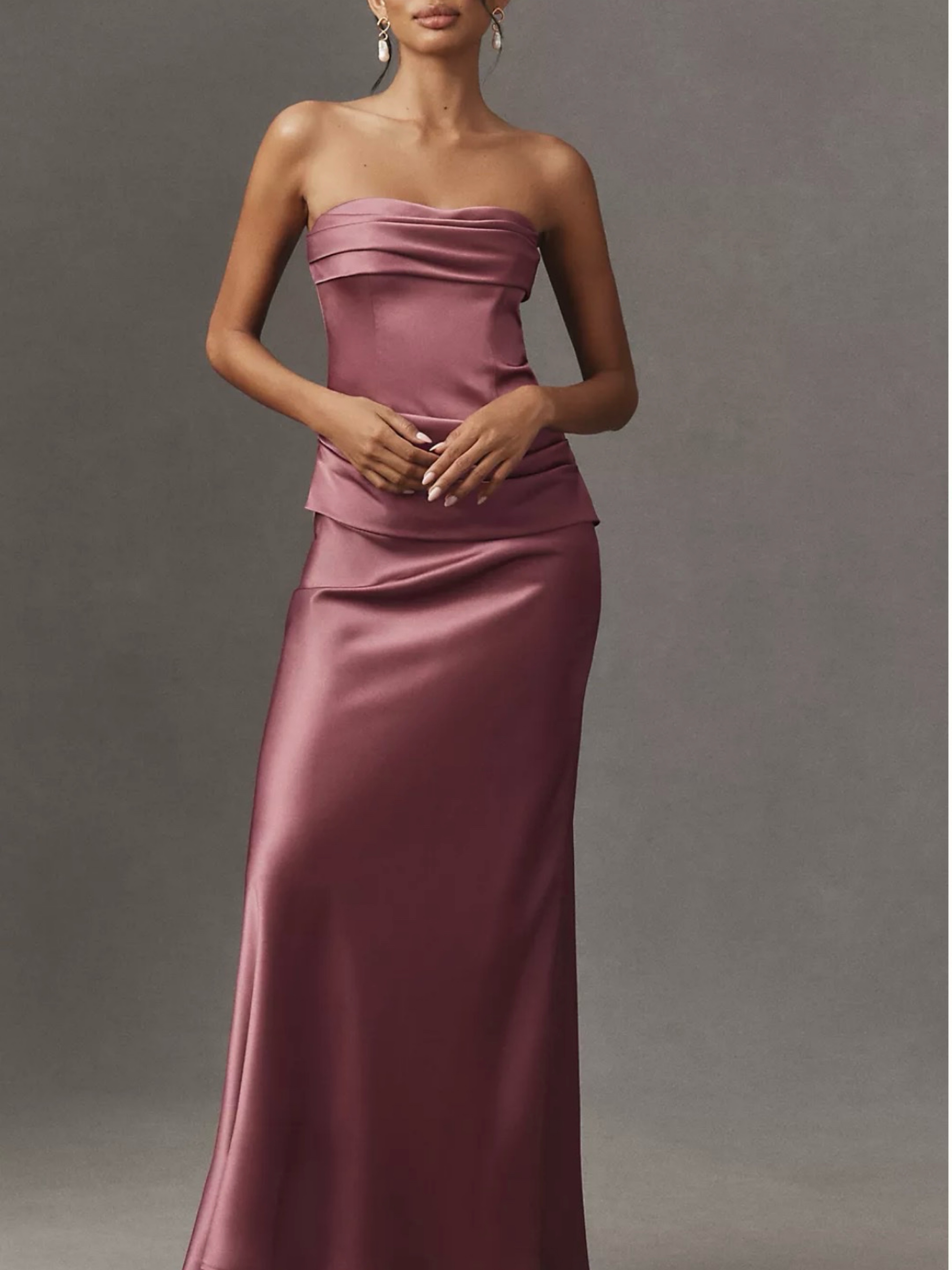 mare mare strapless ruched corset dress Mare Mare Isabella Strapless Ruched Corset Dress