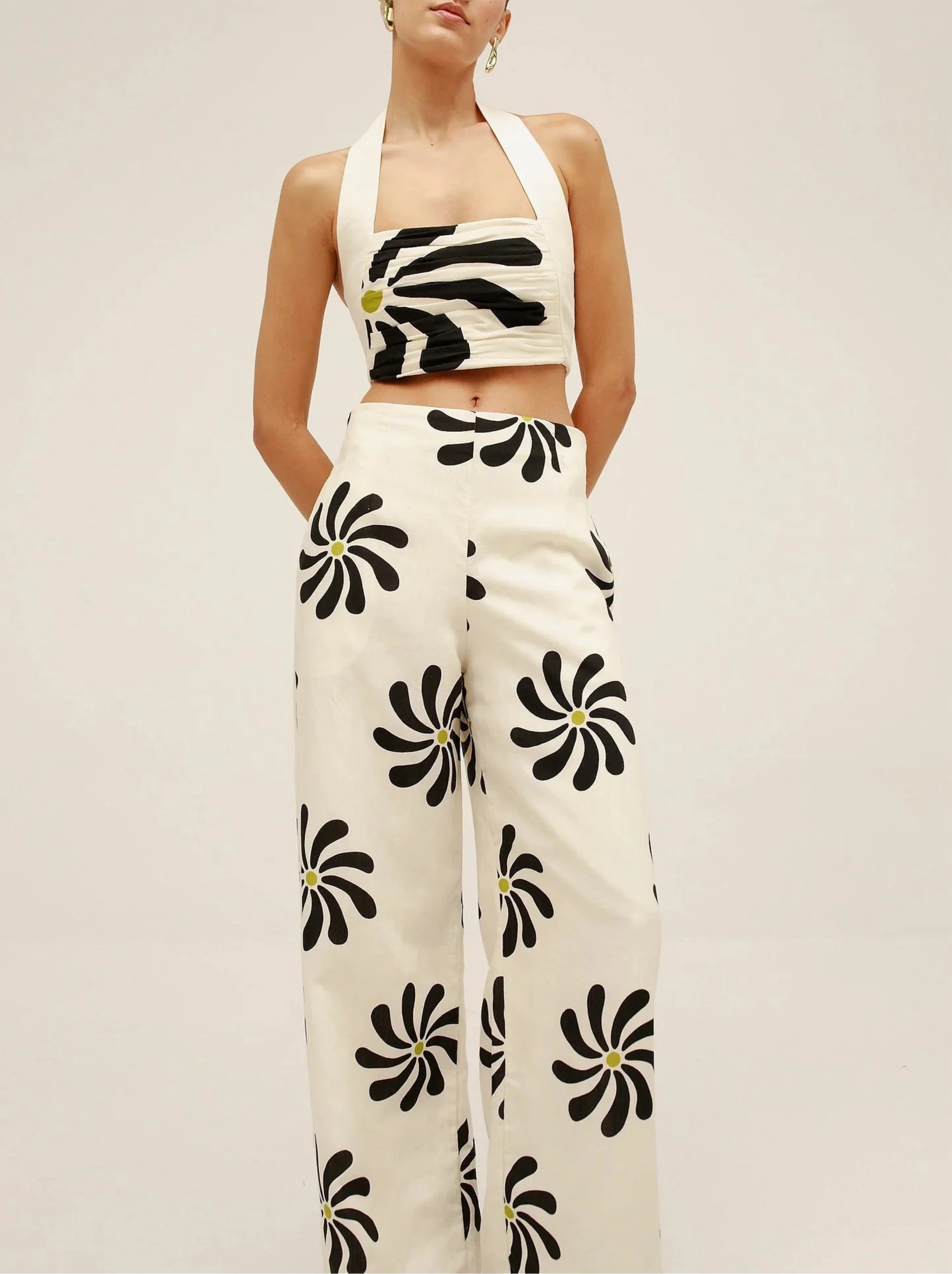 Casa De La Cruz Fuji top and Toya pants