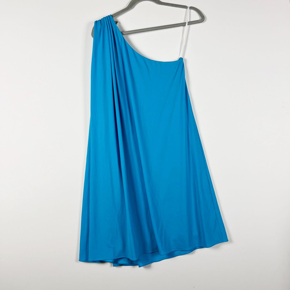halston heritage one shoulder mini dress Halston Heritage One-Shoulder Mini Dress - Blue Dresses, Clothing - WH171176