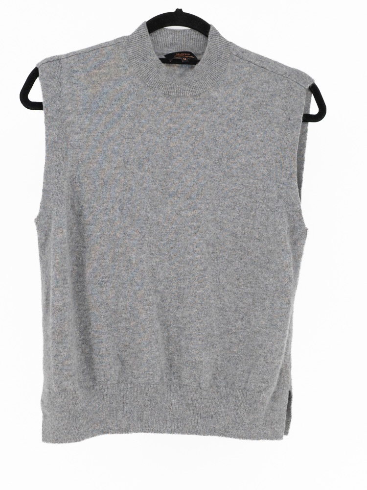 Quince Mongolian Cashmere Knit Stretch Mock Neck Sleeveless
