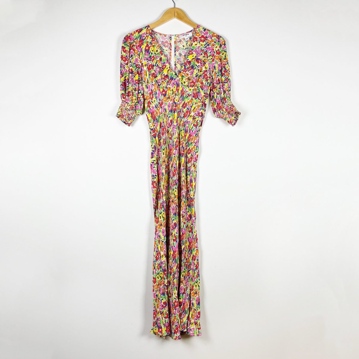 target floral midi dress RHODE X TARGET Women's Zinnia Floral Print Short Sleeve Midi Dress Size 00