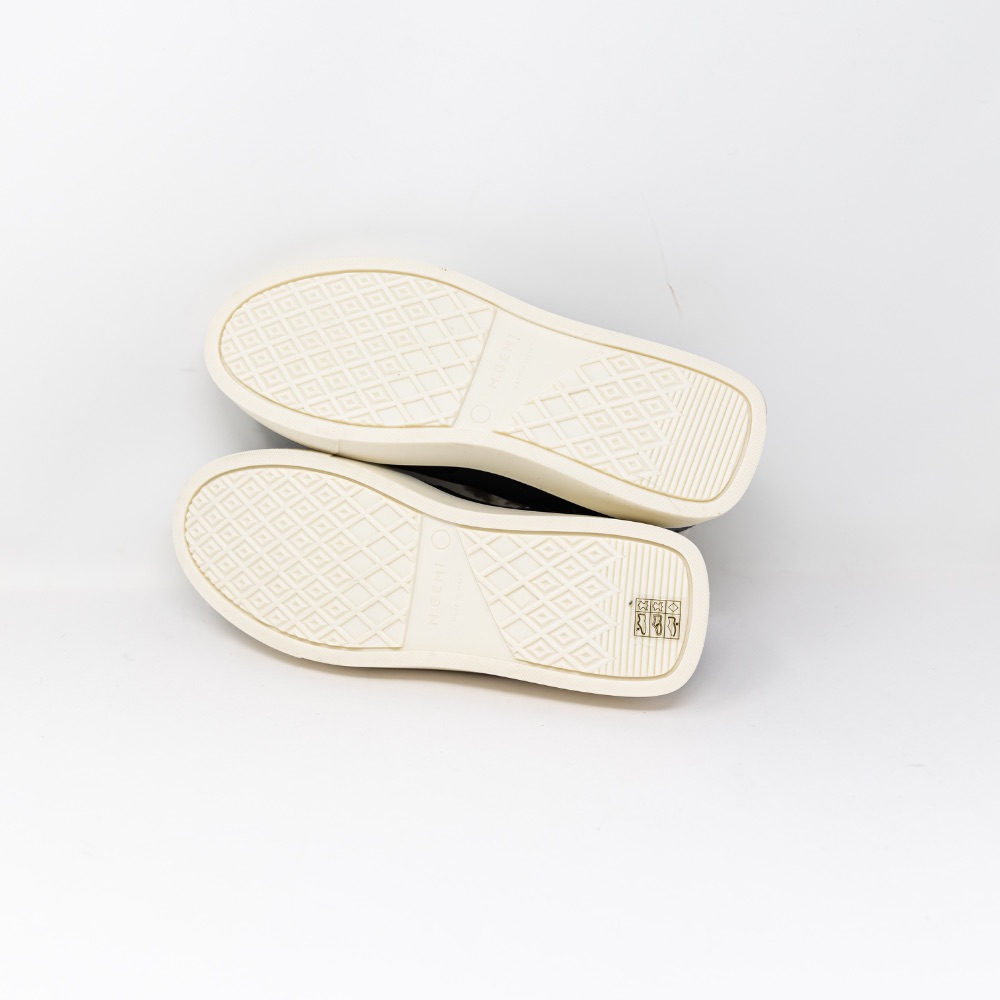 M. Gemi The Luciana Shearling Lined Genuine Leather Low Top Slip