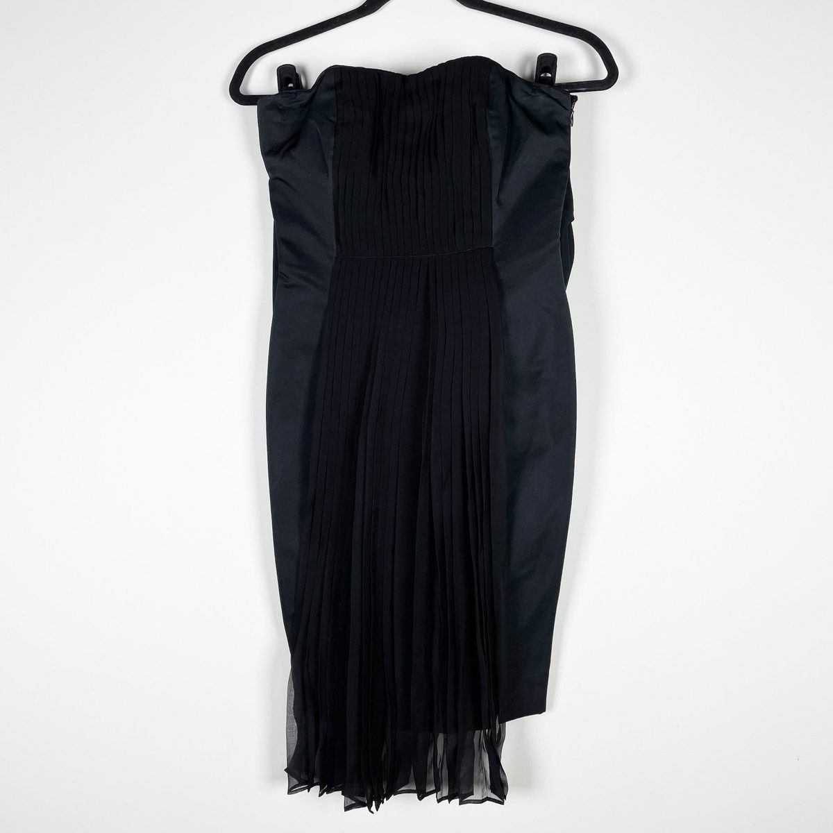 新品◇定価30万◼️Giambattista Valli ブラックドレス Giambattista Valli Black Pleated Cotton Silk Waist Tie Cocktail