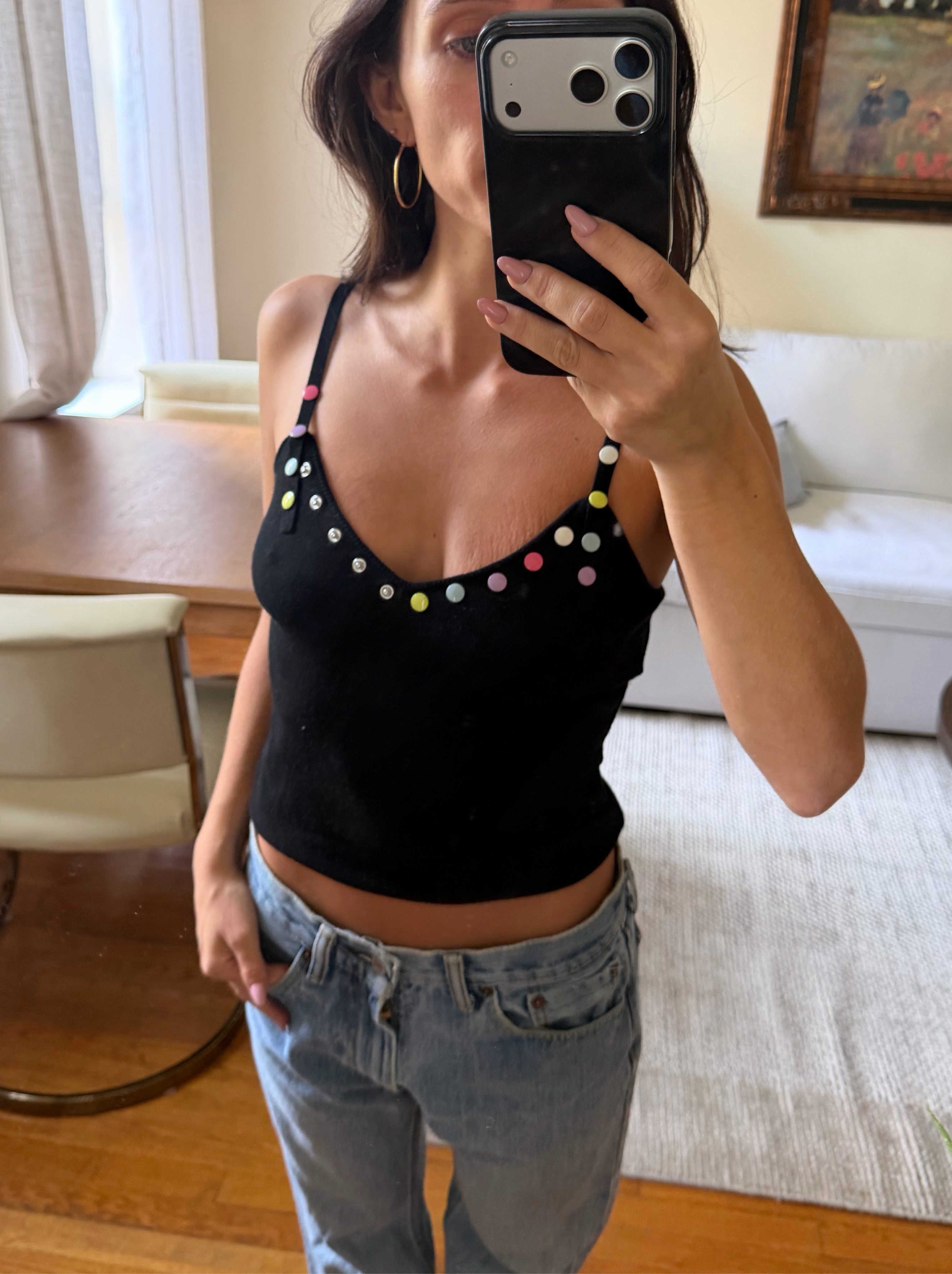 Vintage Moschino Button Top