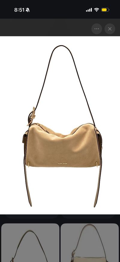 Cult Gaia Natasha Suede & Leather Hangbag by Cult Gaia | Pickle