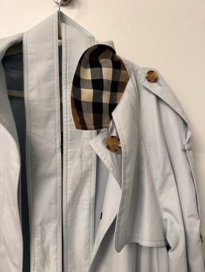Light Blue Burberry Trench Coat by Burberry | Pickle