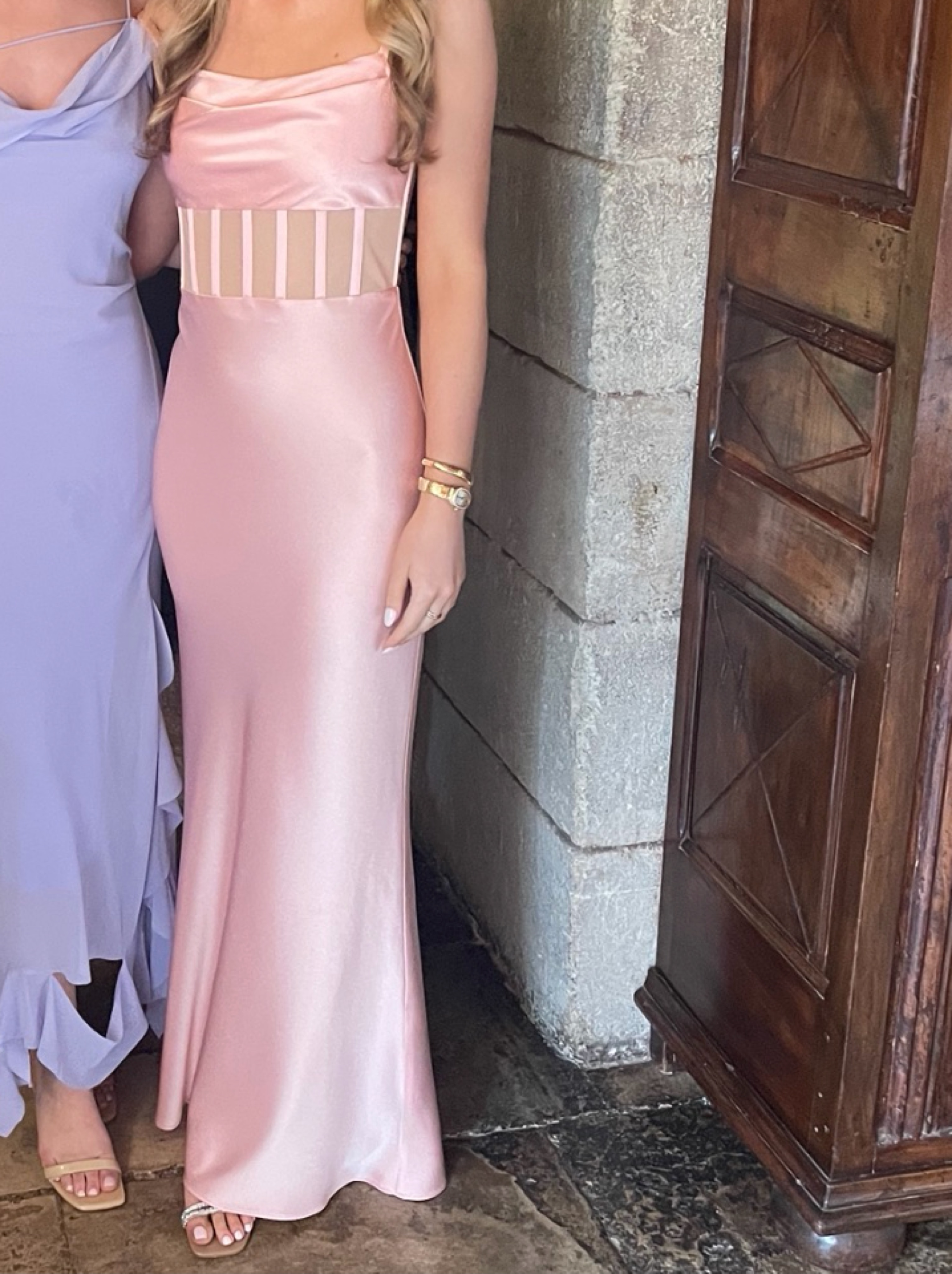 alice olivia pink dress Alice + Olivia Pink Maxi Dress by Alice & Olivia