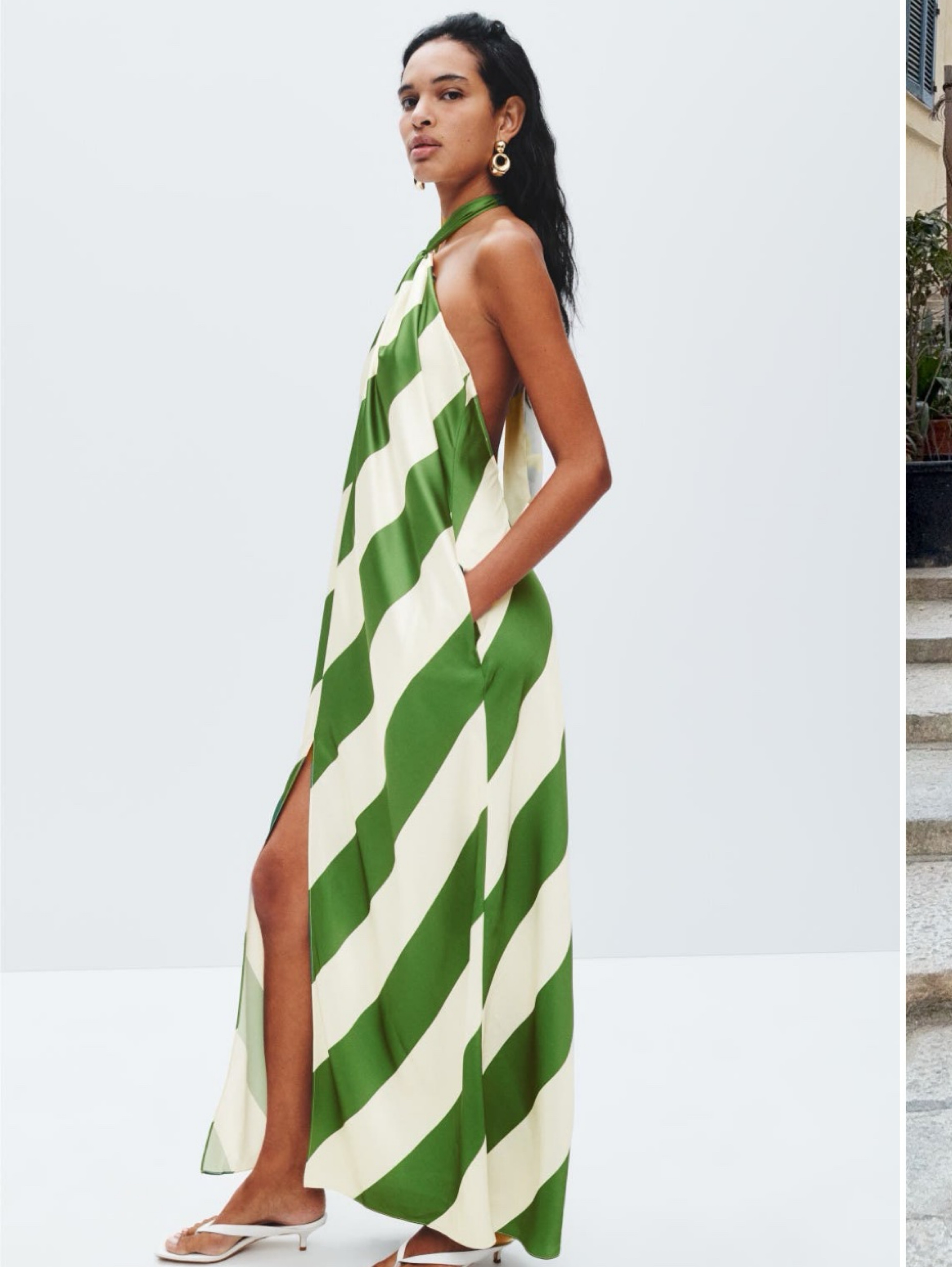 ronny kobo green halter dress $698 Ronny Kobo Women's Green Ally Halter Cut Out Maxi Dress Size S