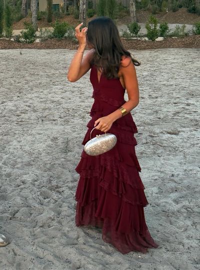 Alice + Olivia Liana V-neck maxi dress by Alice + Olivia | Pickle