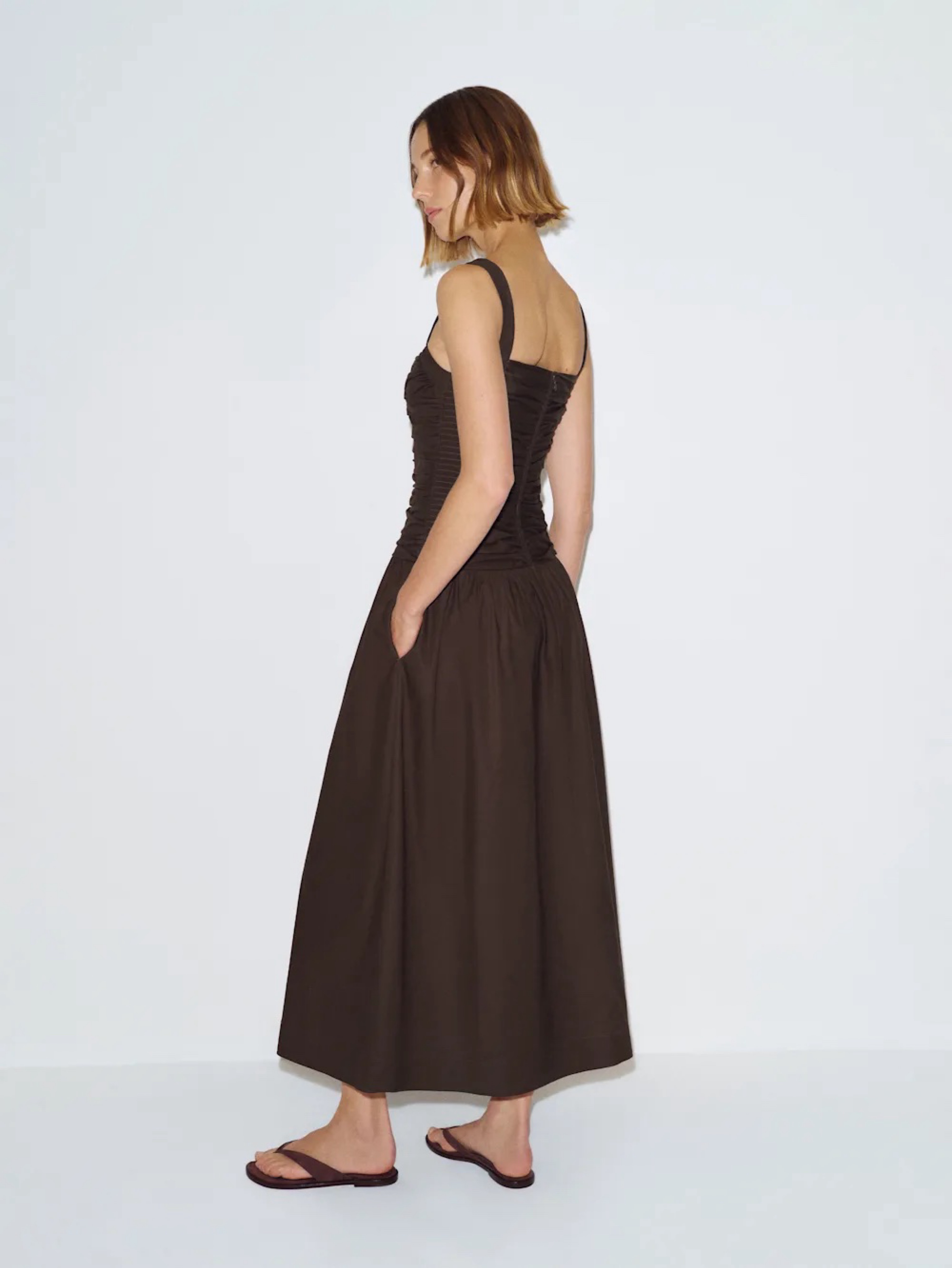 club monaco tweed dress lacquered Floor Length Off Shoulder The Oxford Bolero (Size):XS 57% cotton