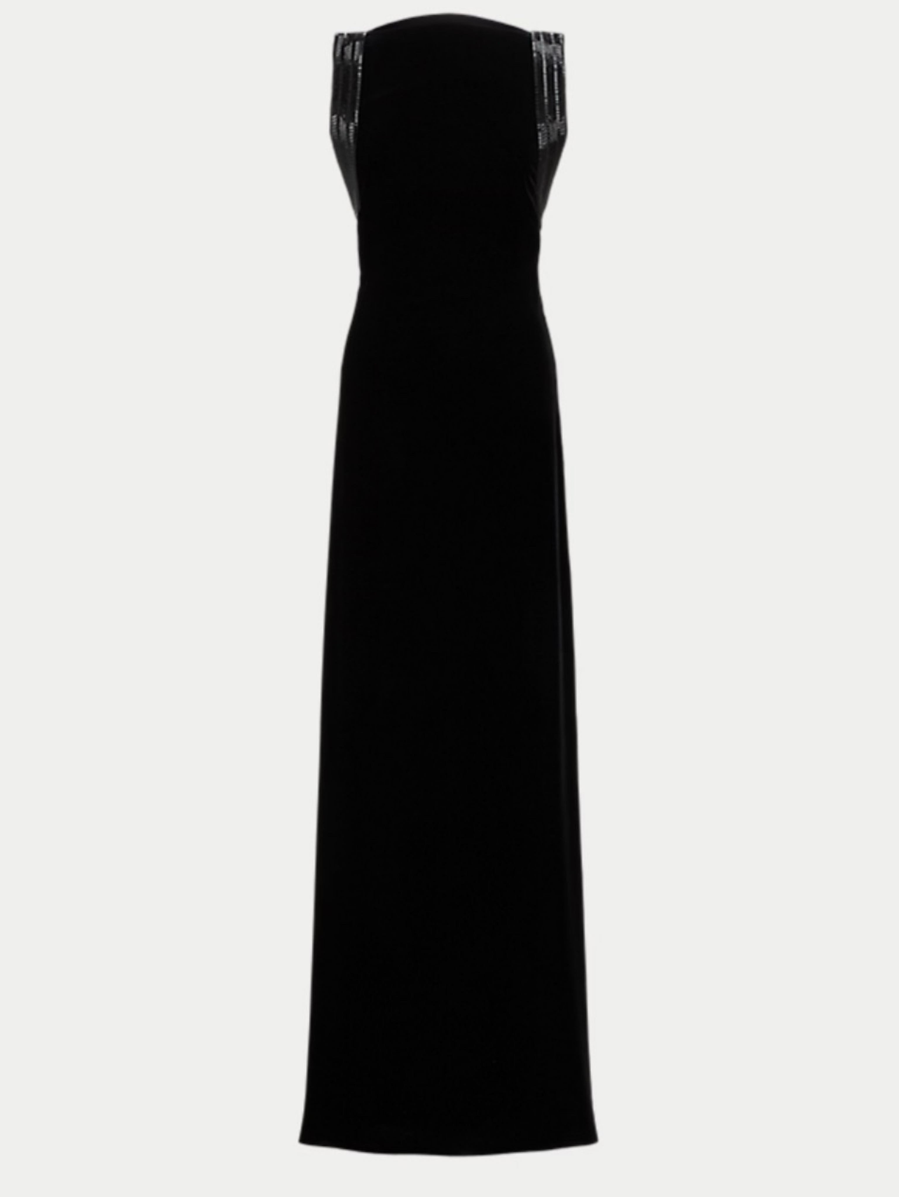 Ralph Lauren Collection Kelli Embellished Velvet Evening Dress
