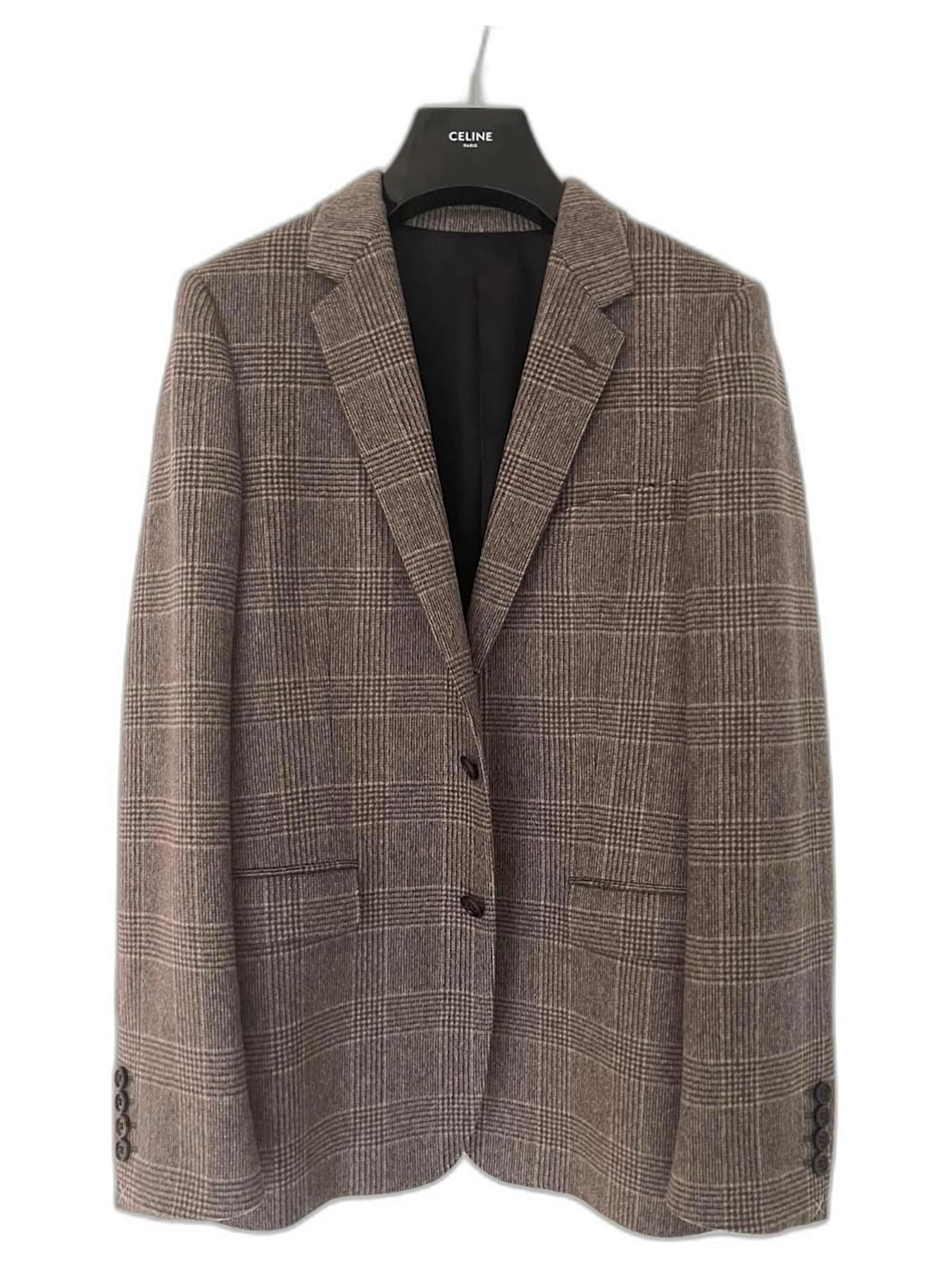 Celine Carnaby Jacket in Prince of Wales Flannel