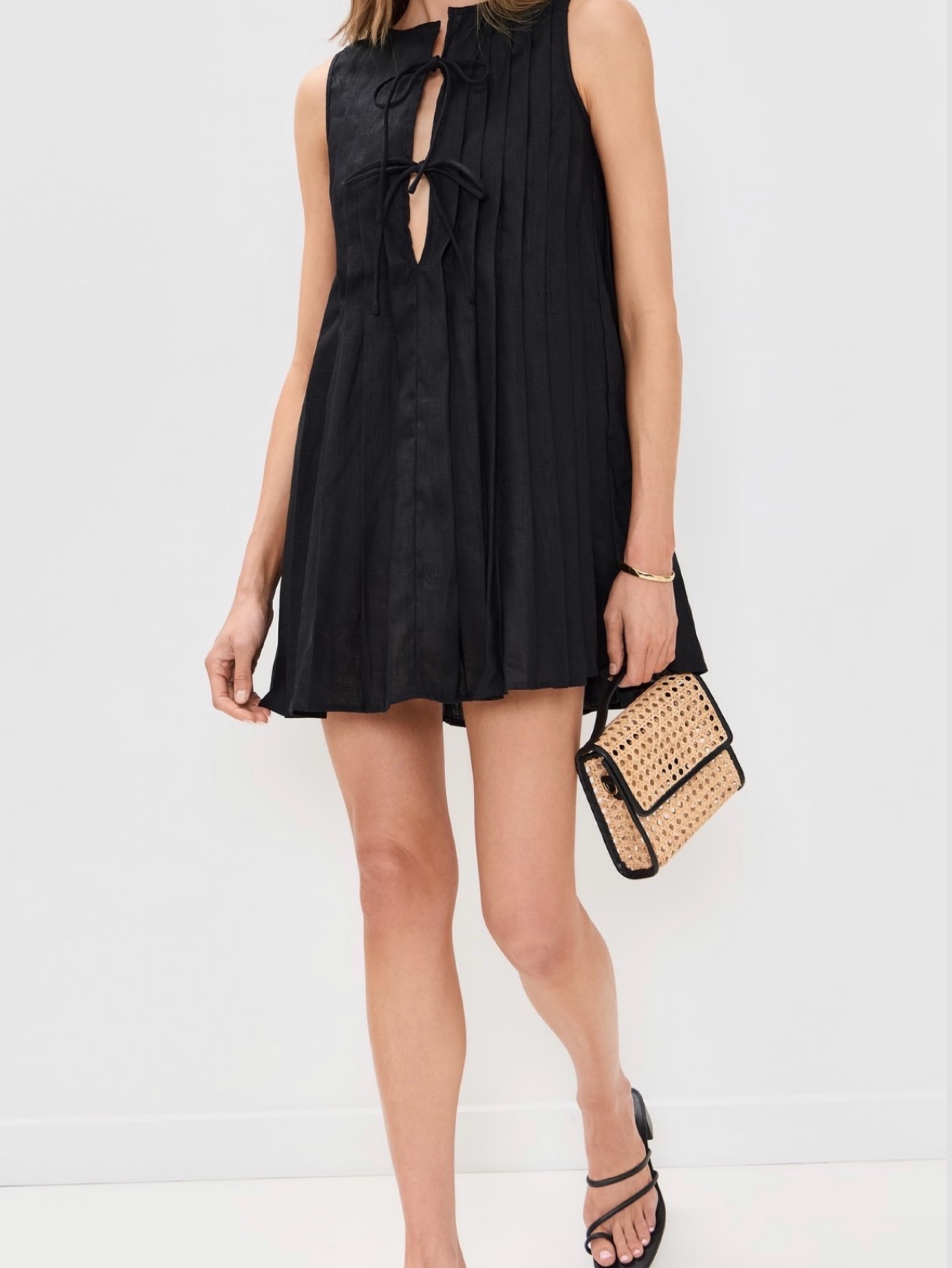 VRG GRL Valeria Linen Mini Dress