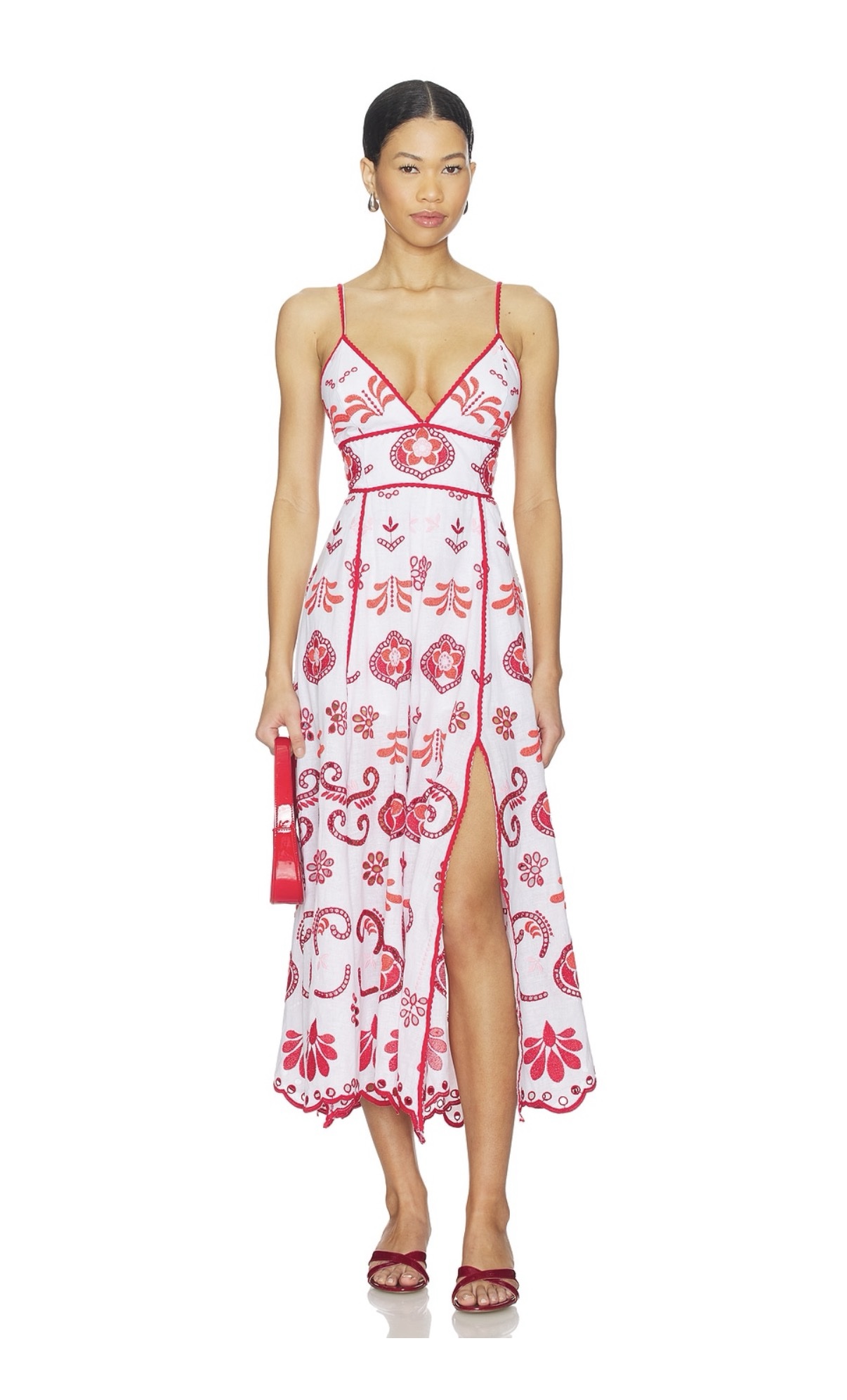 charo ruiz red dress Charo Ruiz Ibiza Jaily Short Dress in Formula Red
