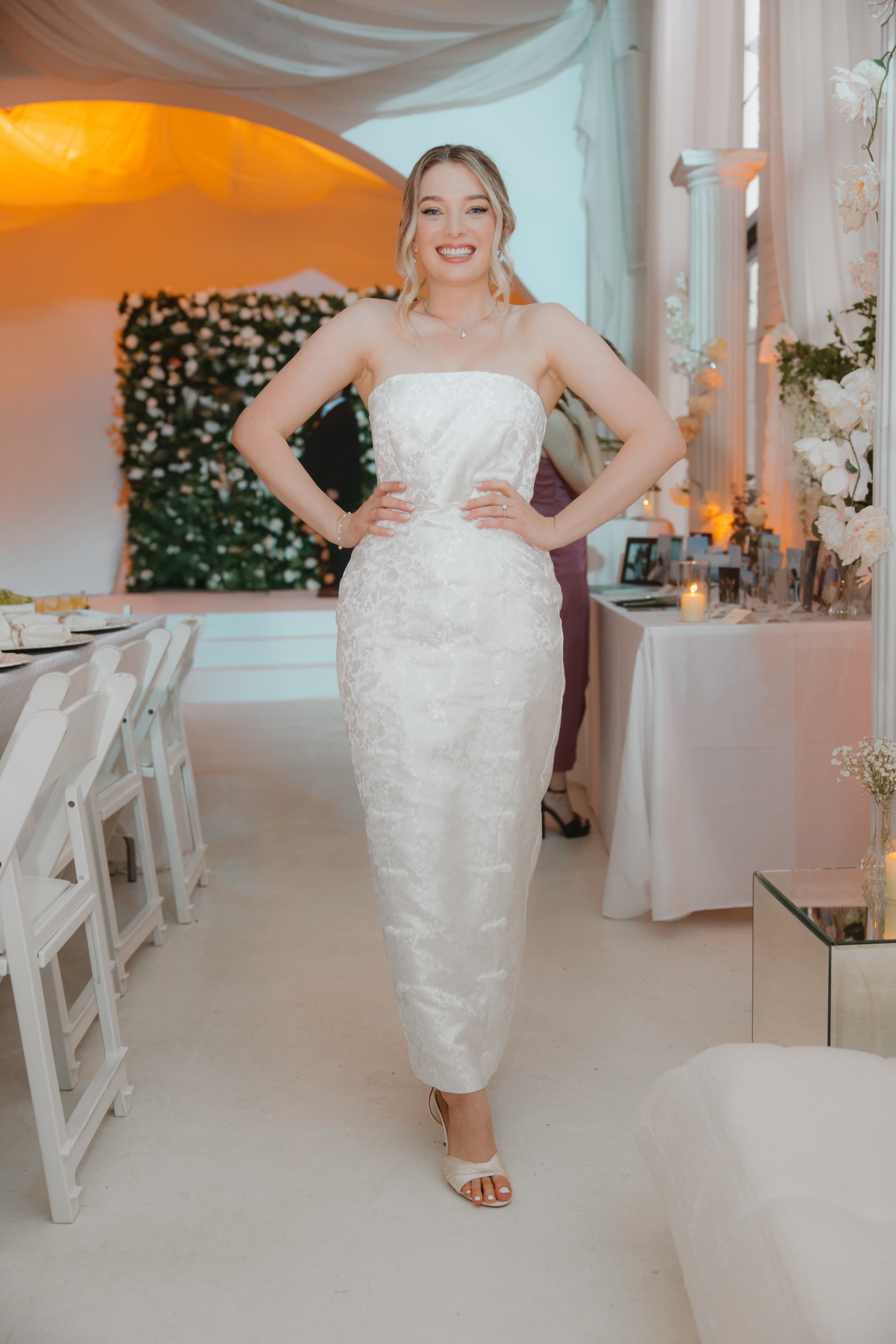v neck evening dress V-Neck Long Glitter Prom Dress: Ladivine CC2349 Smoky Blue / 2 plus size and custom EVERYTHING White Sequin Bachelorette Mini Colour:Bright Red