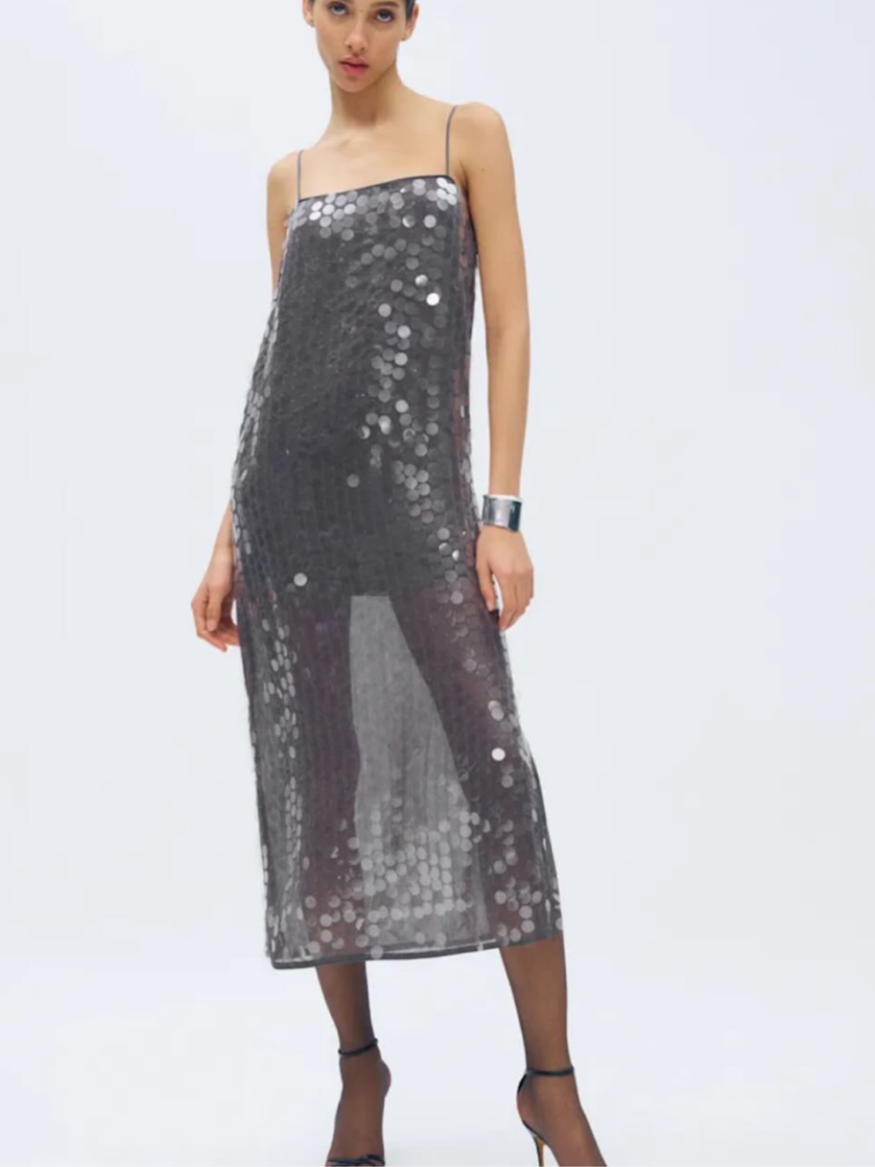 reformation grey dress Sequin Maxi by Reformation imprime_couleurY2_uniolive
