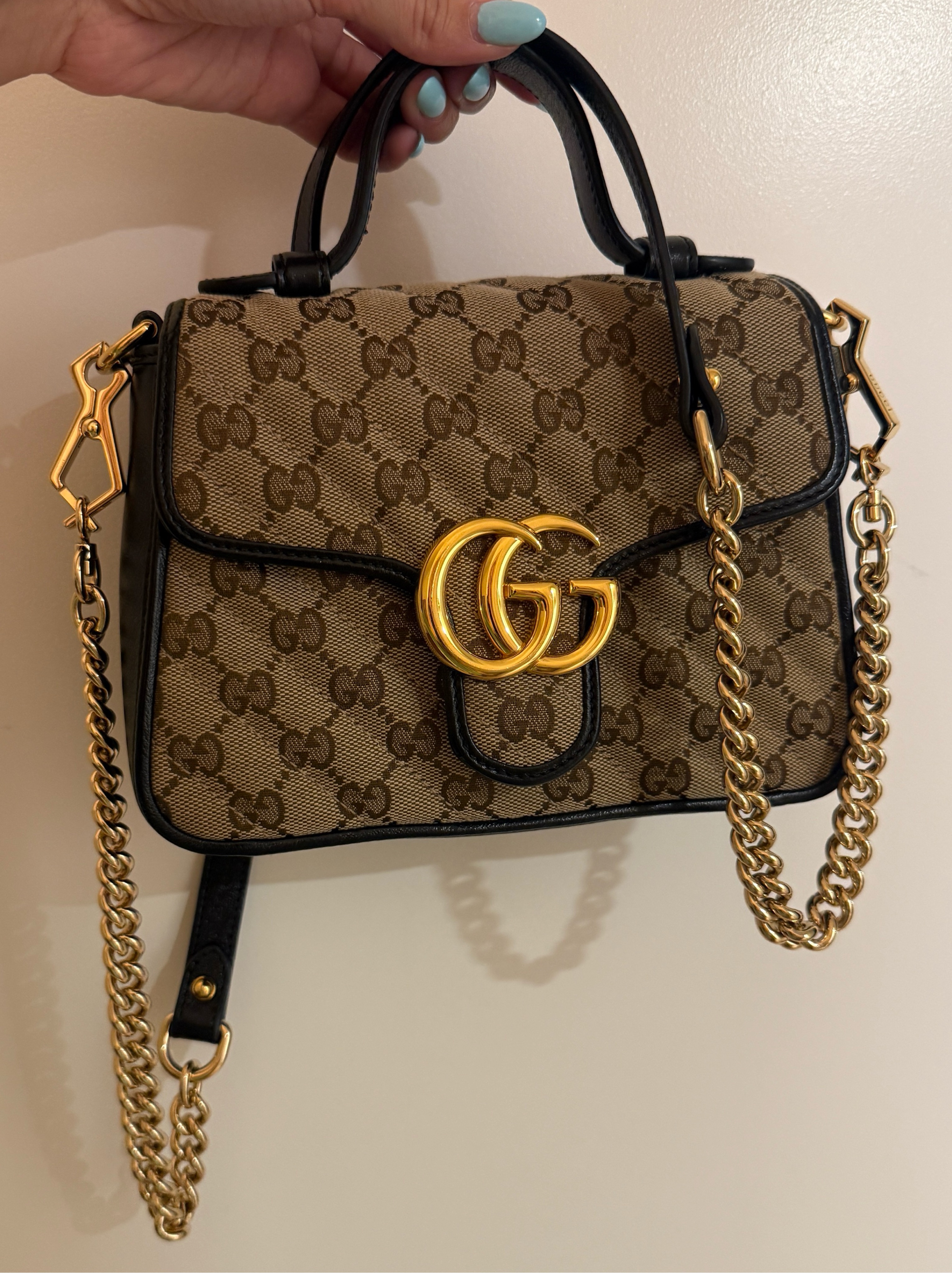 Gucci GG Marmont Mini Top Handle Bag