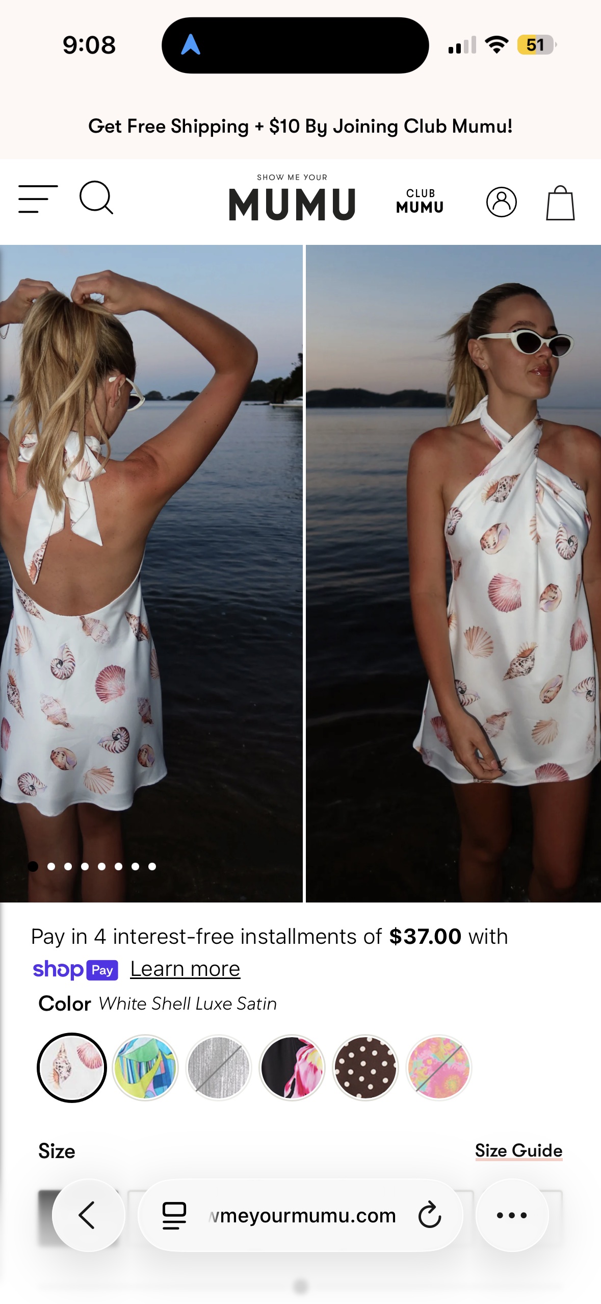 Show me your mumu jasmine tie mini dress.