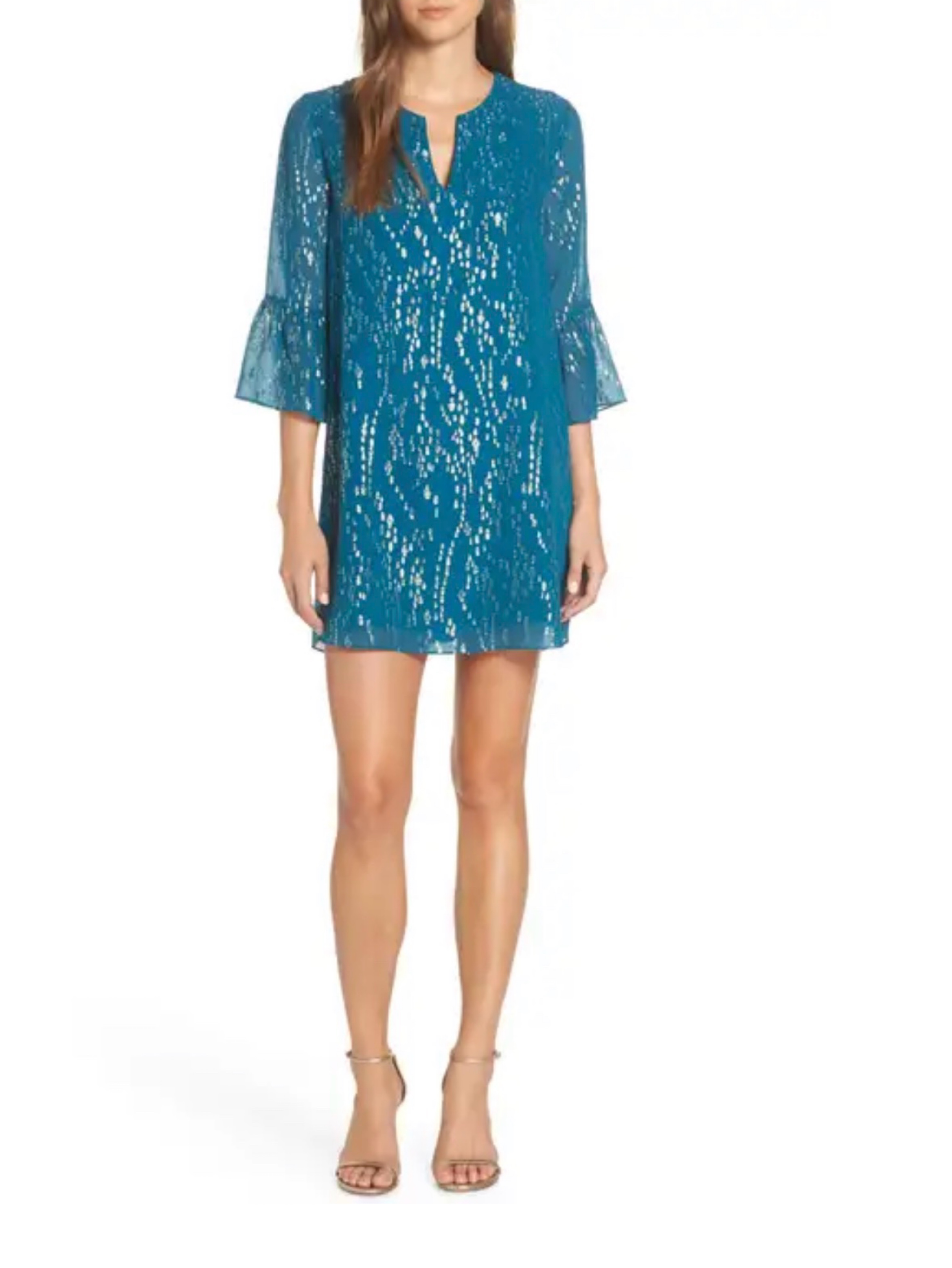 lilly pulitzer elenora silk dress Lilly Pulitzer Elenora Silk Dress Kaleidoscope Coral Sz Medium Bell Sleeve  NWT