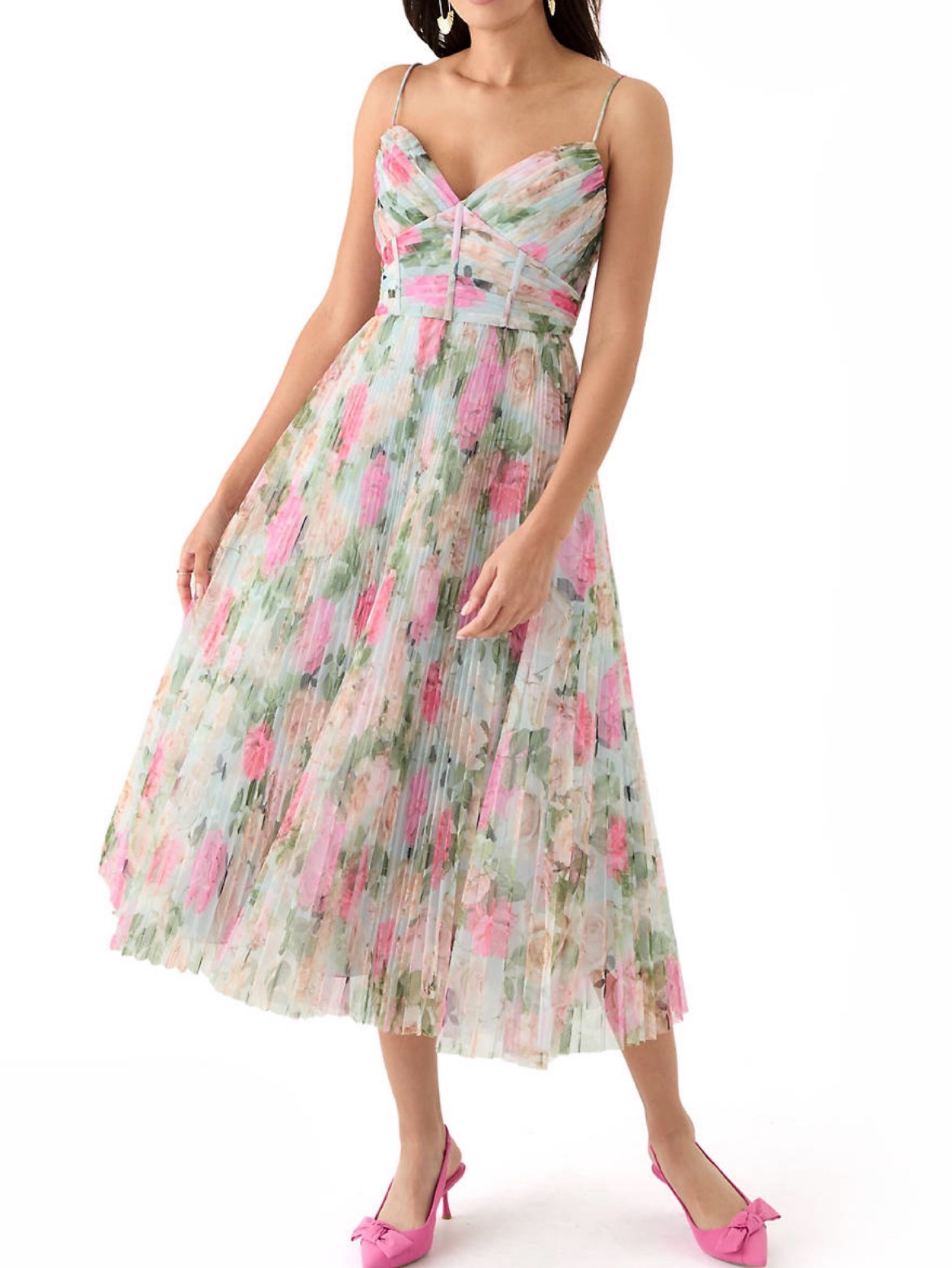 betsy and adam midi dress Betsy & Adam One Shoulder Ruffle Skirt Midi Dress A27980
