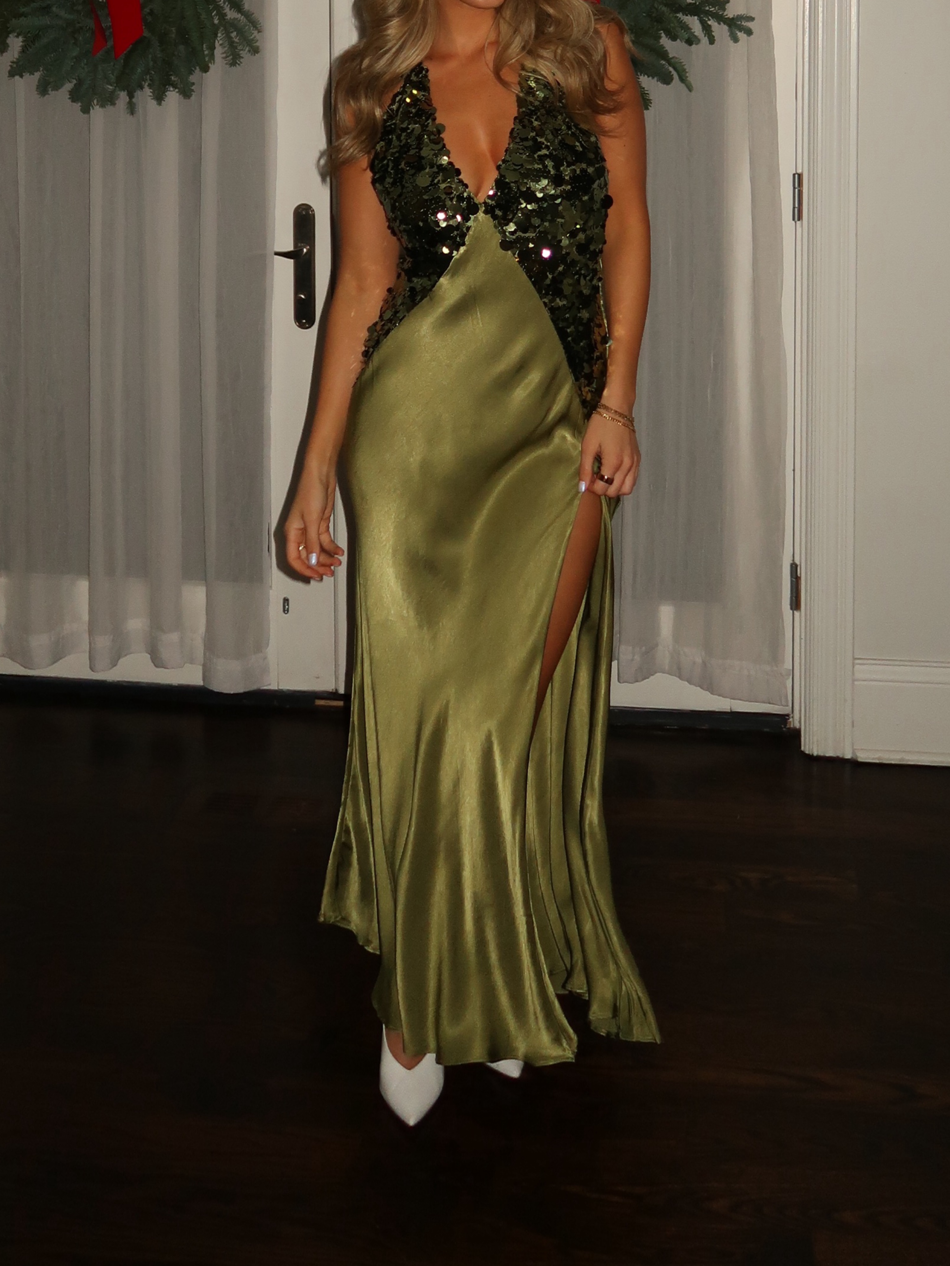 bardot yve halter open-back sequin maxi dress Bardot Yve Halter Dress Fire Red