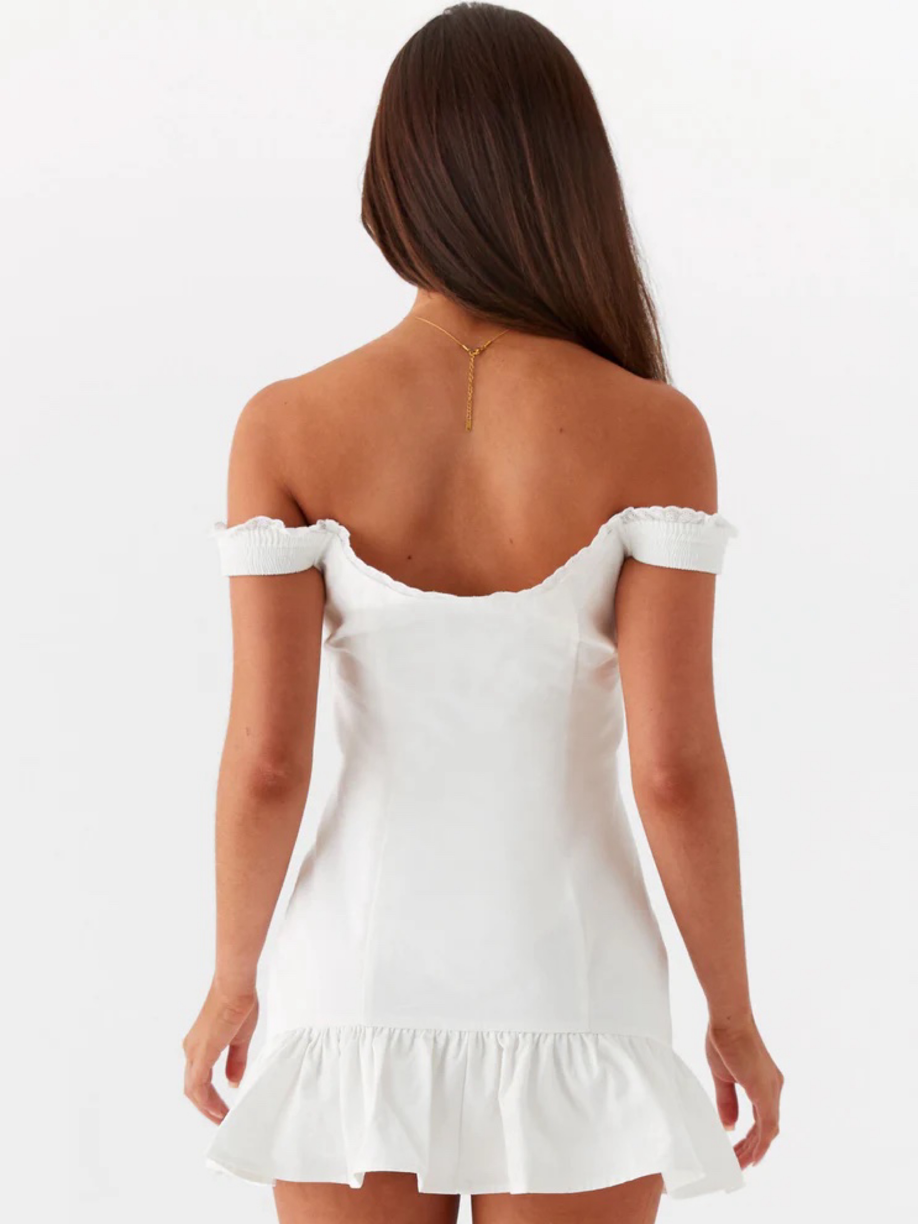 vintage white dresses vintage 60s Saks Fifth Avenue white dress main image 1