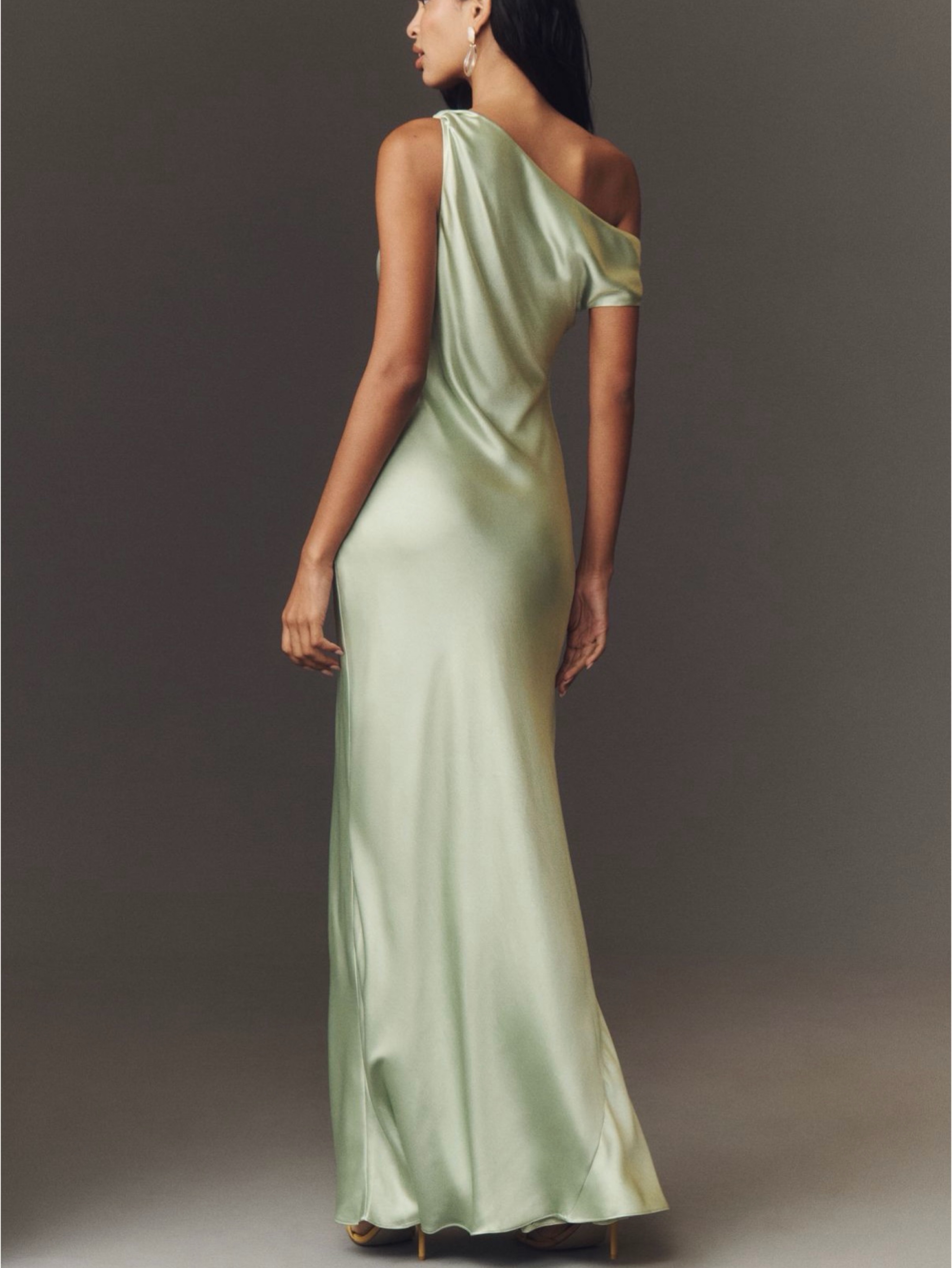 bhldn sienna off-the-shoulder high-shine satin maxi dress BHLDN Sienna Off-The-Shoulder High-Shine Satin Maxi Dress