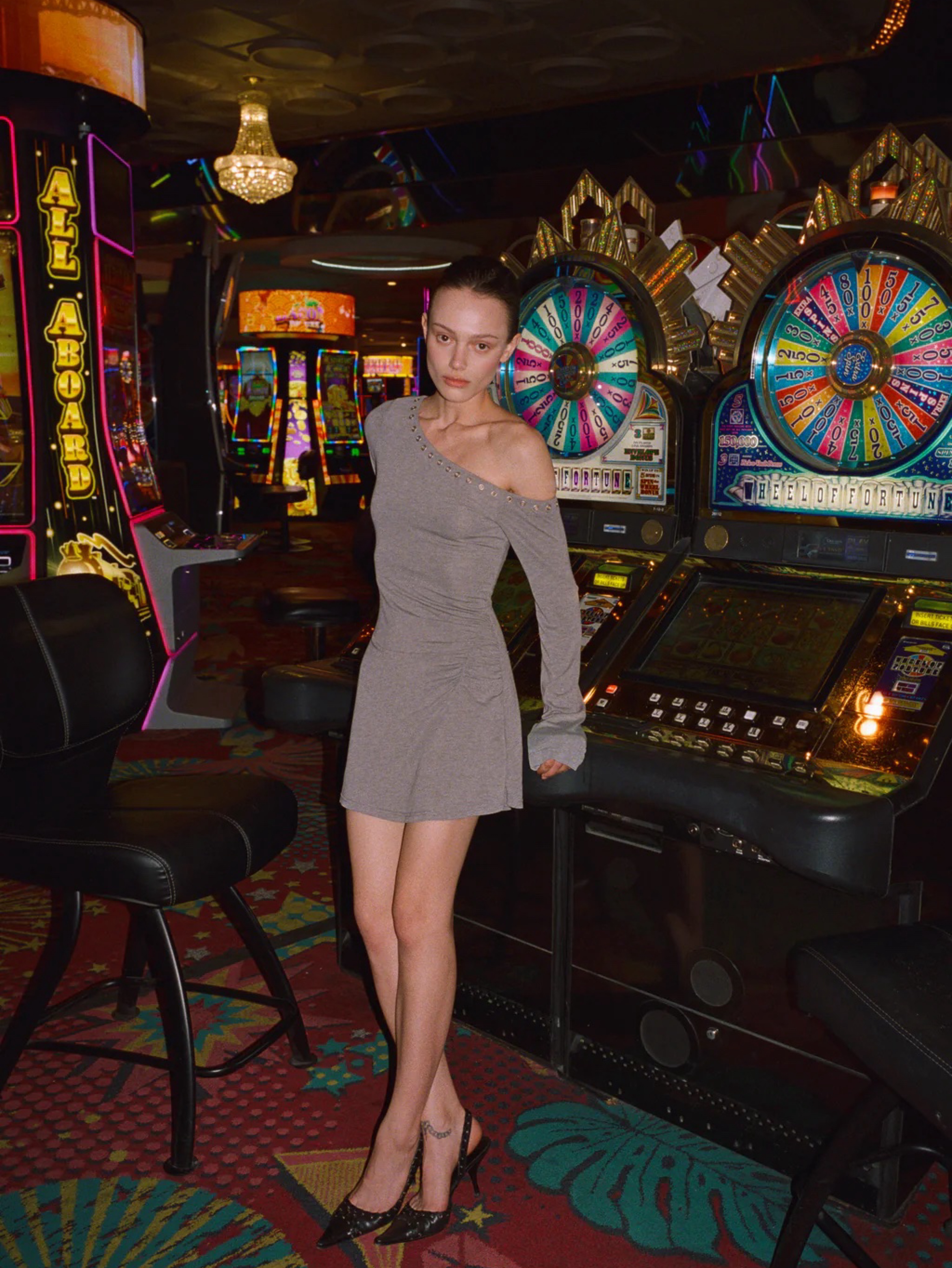 With Jean Grey Mini Off the Shoulder Dress