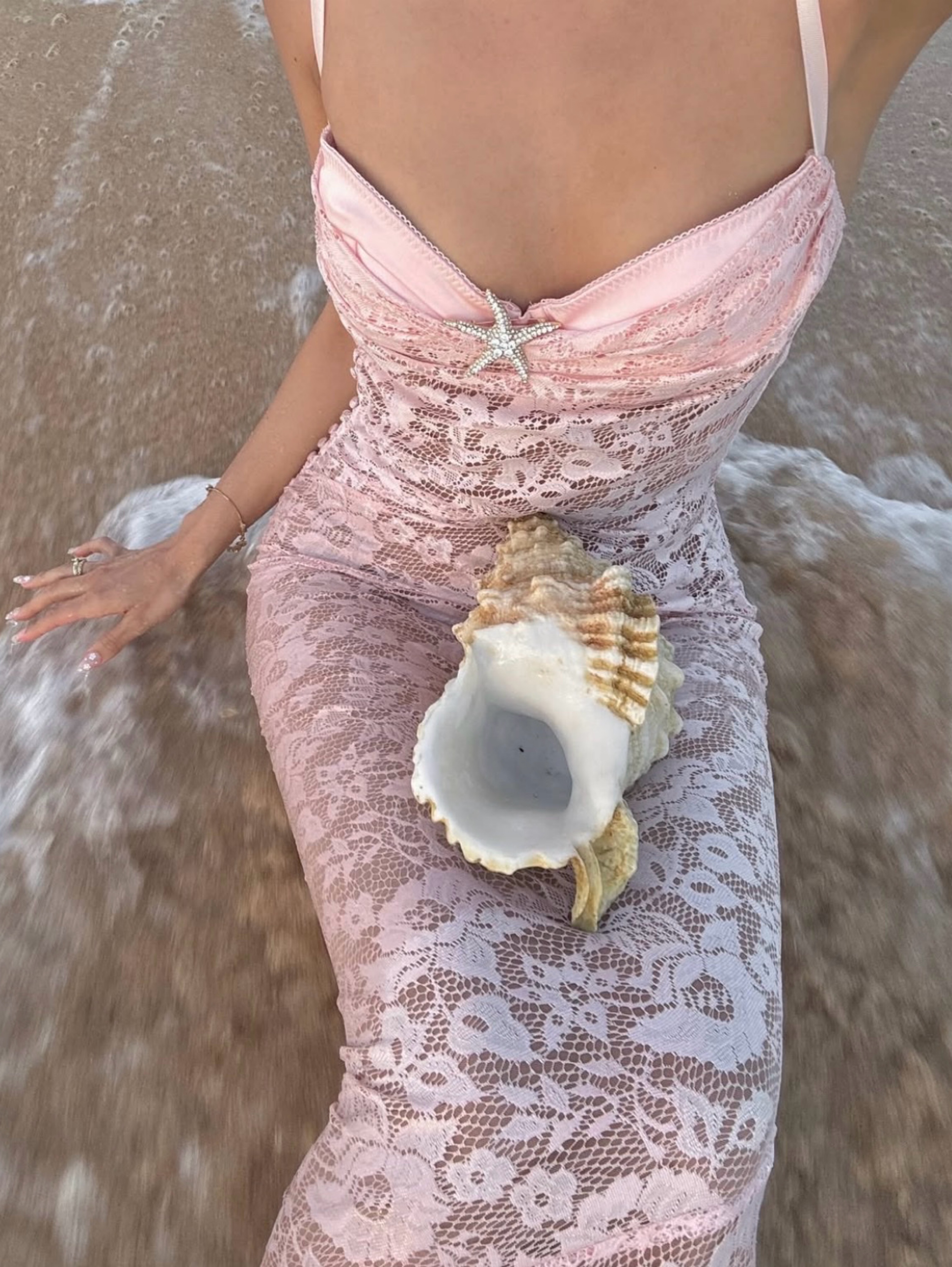 House of CB Azzurra Pink Dress SMALL