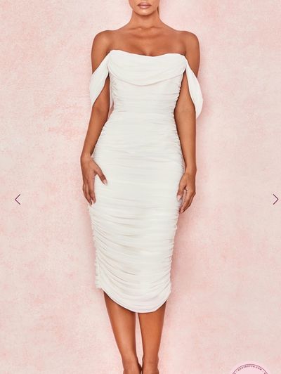carlotta wine ruched draped chiffon dress House of CB | Dresses | House Of Cb Carlotta Red Ruched Draped Chiffon Dress  Nwot