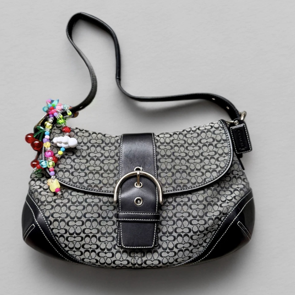 Coach Y2K Black Flap Soho Hobo Shoulder Bag by Coach - Pickle
