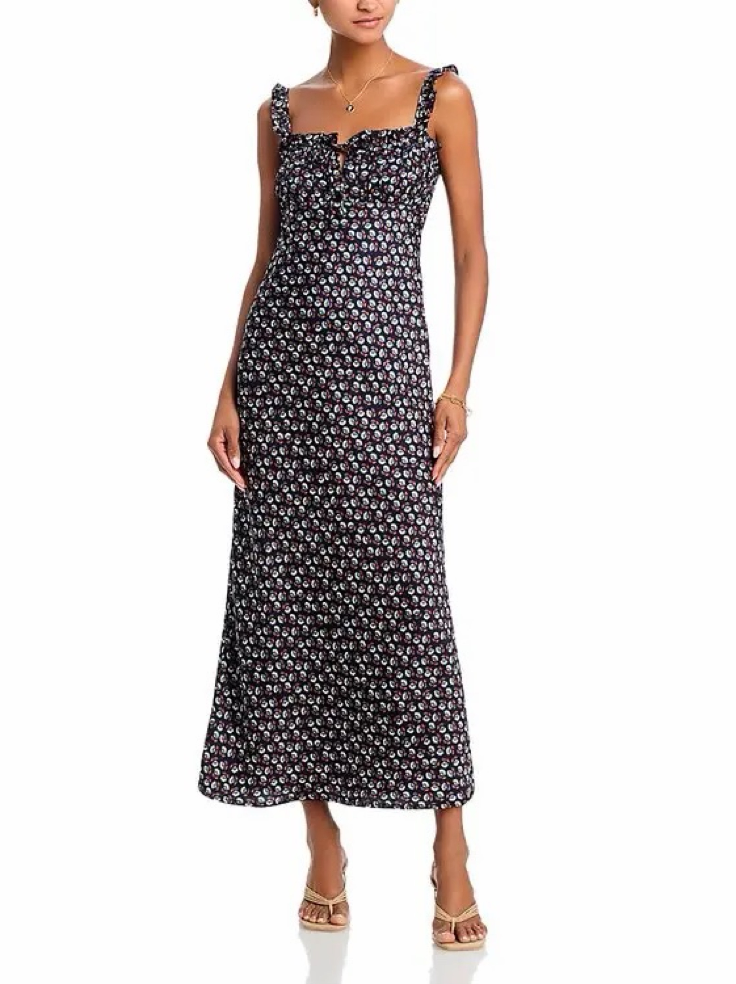 off shoulder wool dress Simone White The Sweater Maxi - M Size - Women's Dresses Flora Off the Shoulder Perfect for any occasion Print:Polkadot Color:Gulf Shores
