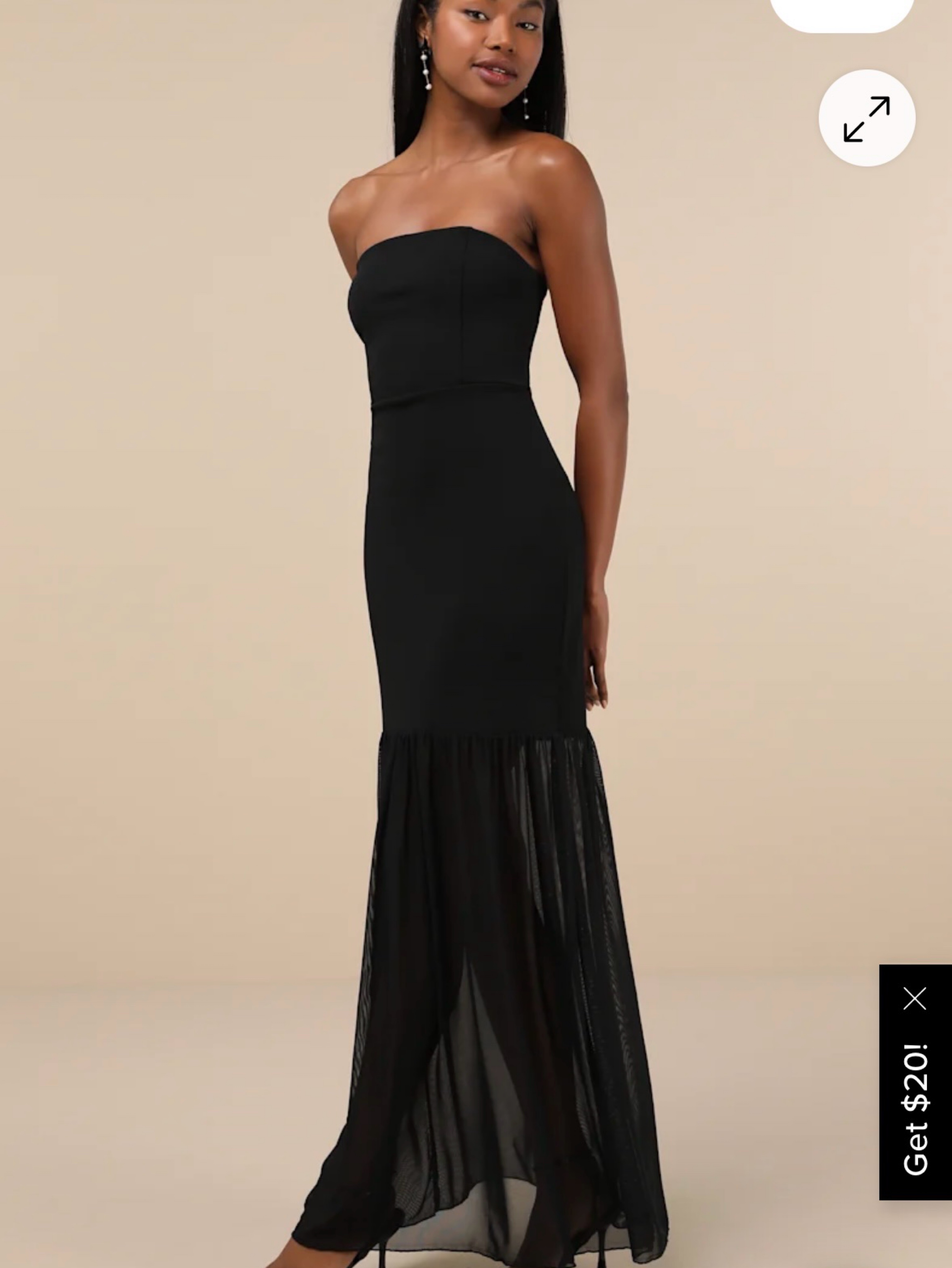 mesh bottom dress Lulus black mesh bottom floor length dress by Lulus