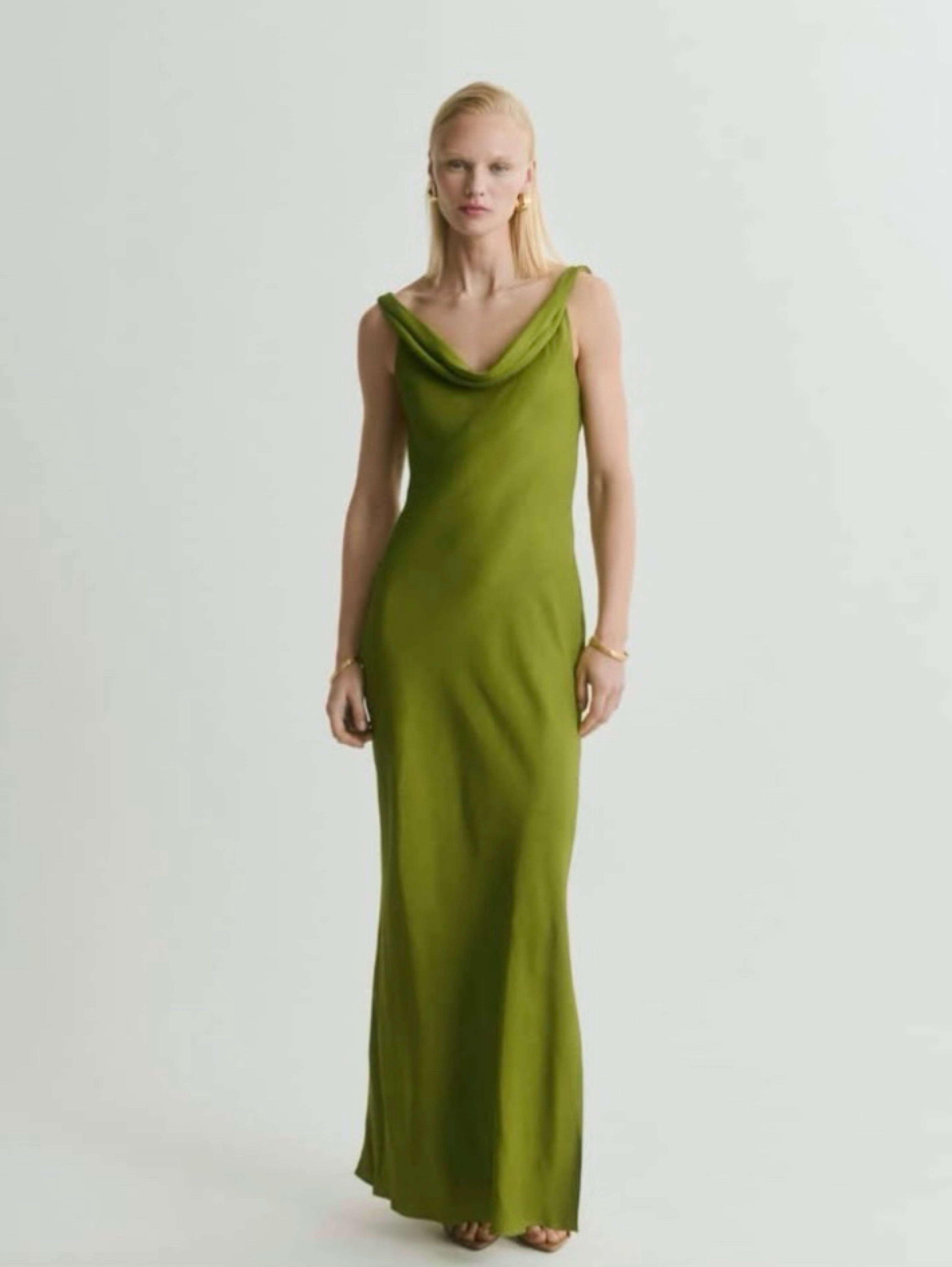mango olive green dress Azazie Mango Junior