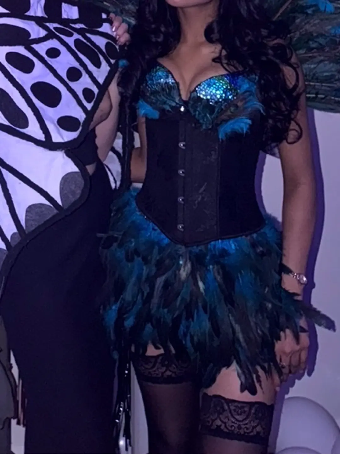 Personalized by Mei Blue halloween peacock costume, photo 1 of 4