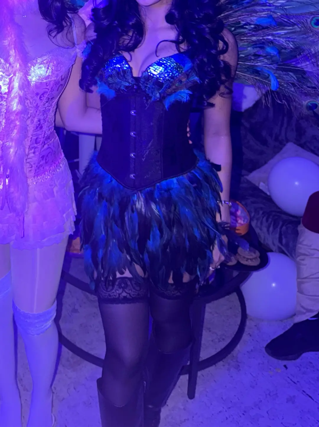 Personalized by Mei Blue halloween peacock costume, photo 4 of 4