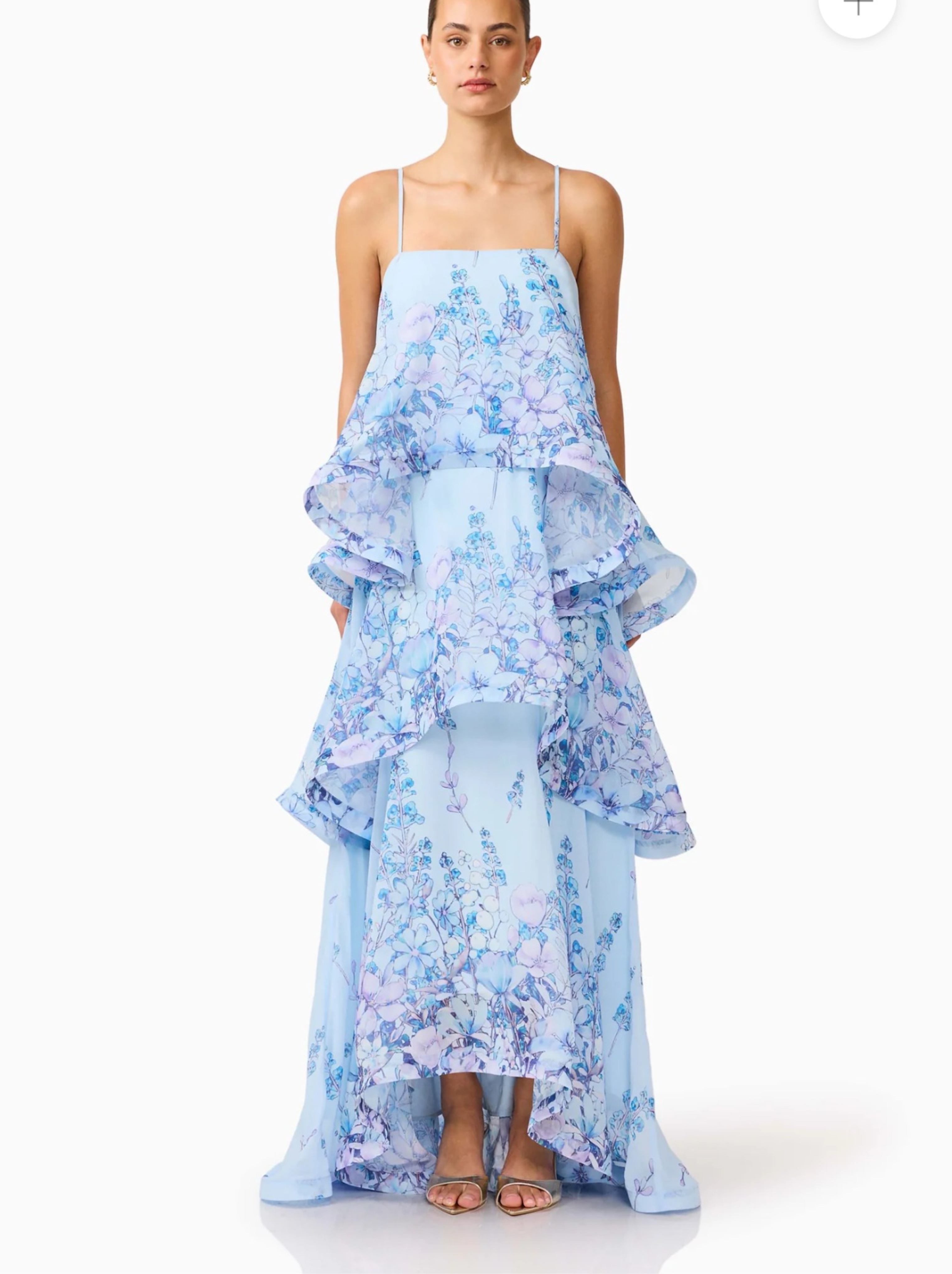 elliatt blue floral dress Elliatt Roseate Mini Dress in Blue  TrenLend