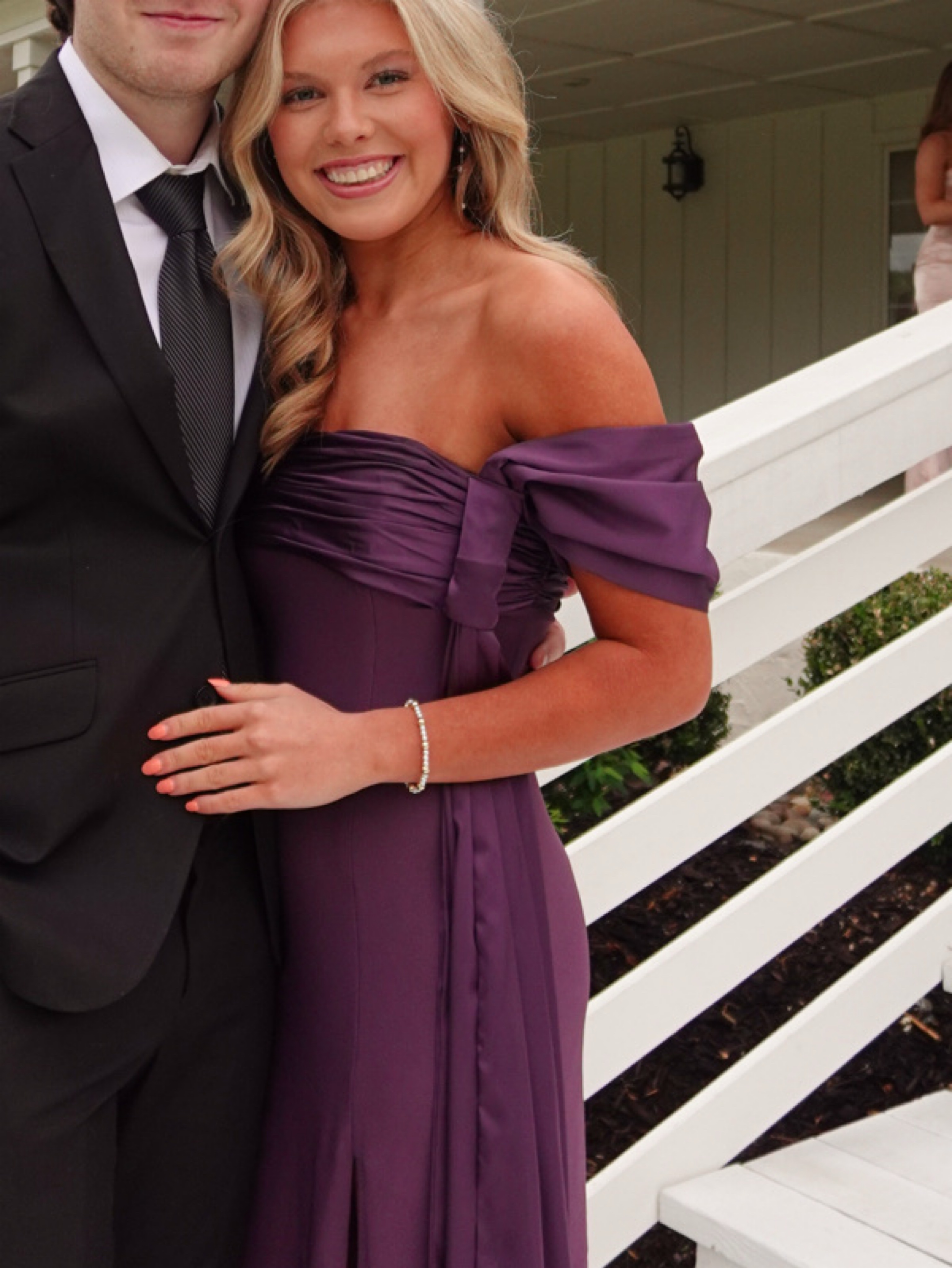 Hutch Serina Strapless Bow Sash Maxi Dress
