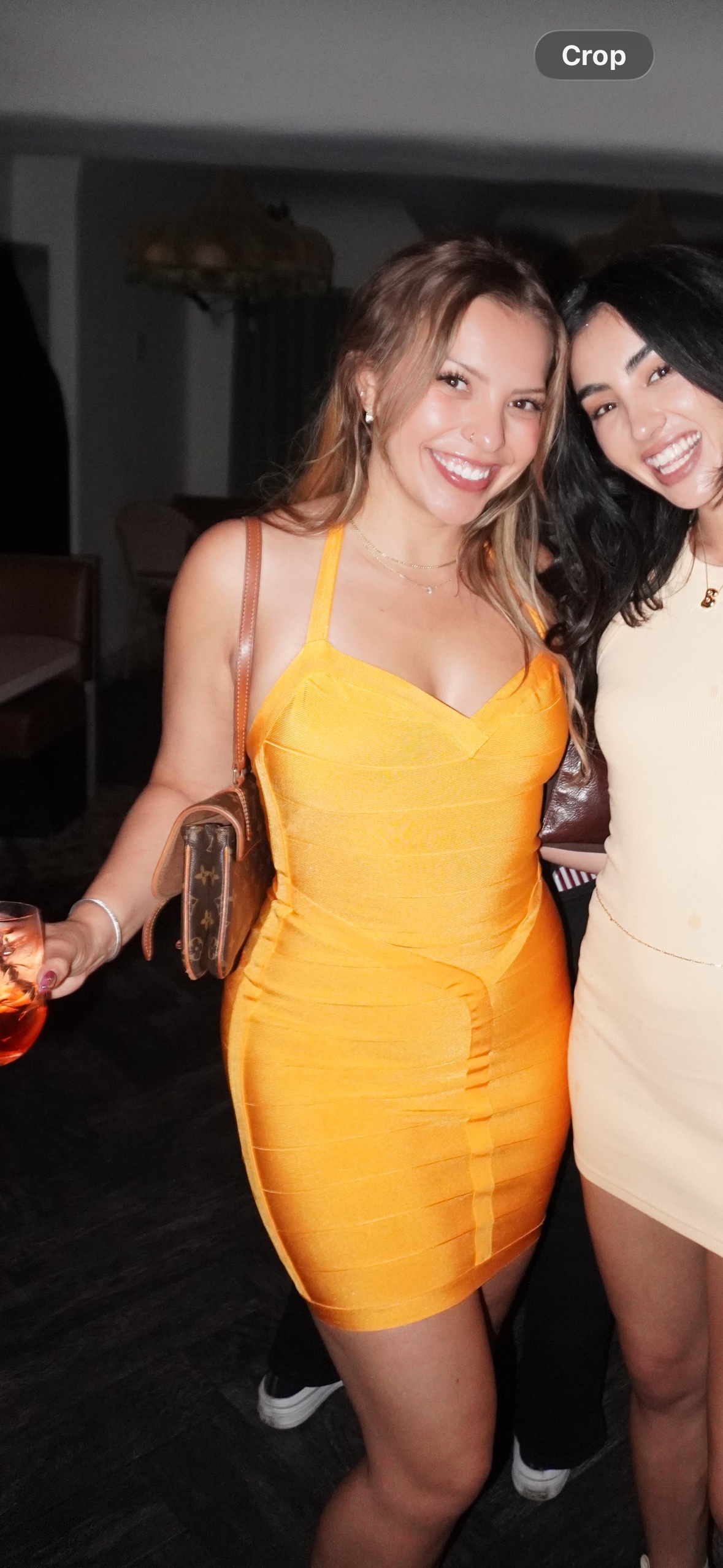 House of CB Orange Bandage Dress