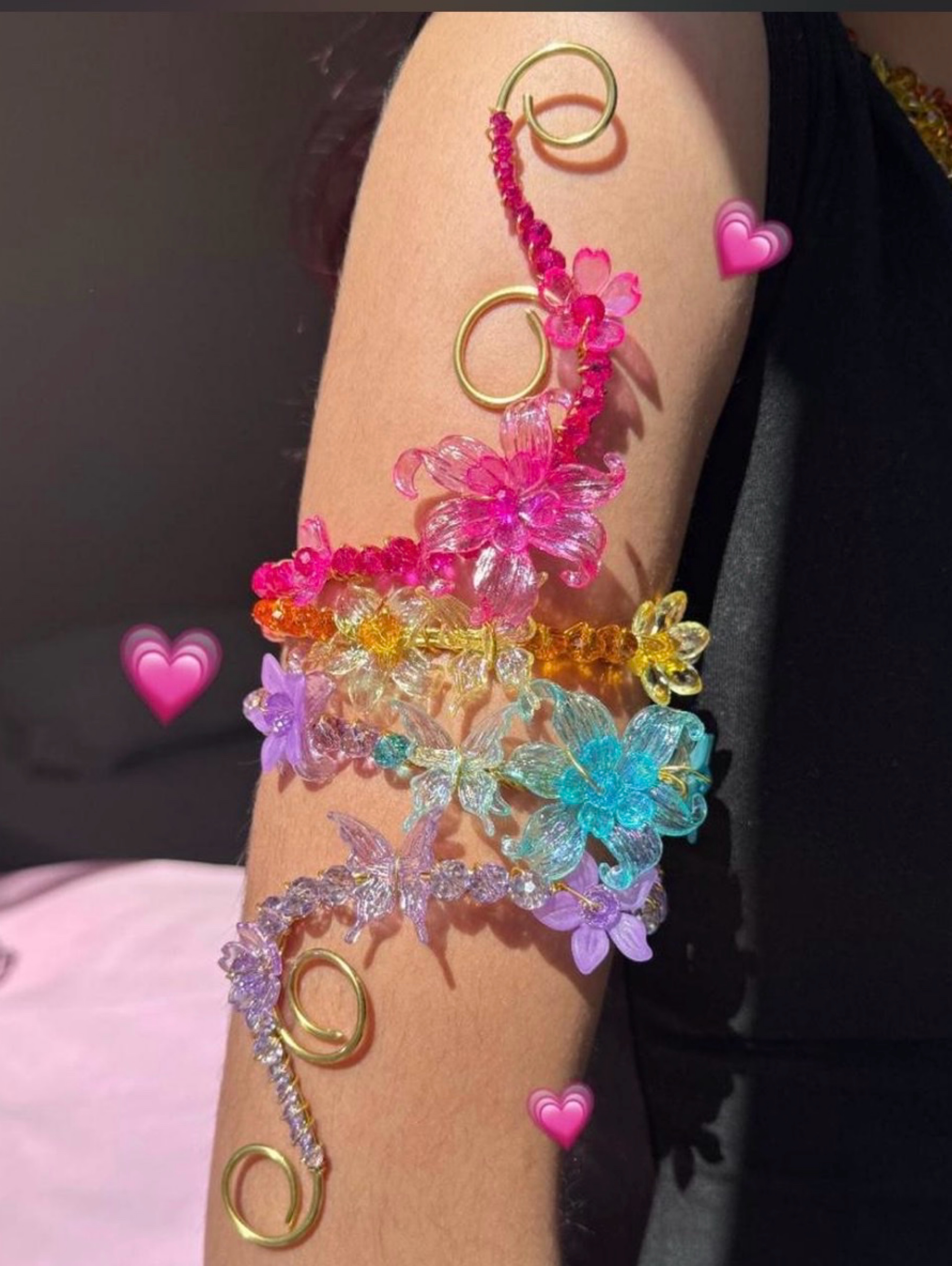 Zara Larsson style arm cuff and earrings