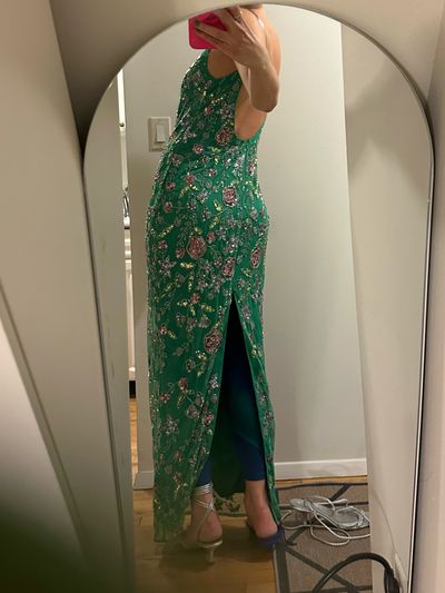 pickle green dress Mac Duggal Embellished by Mac Duggal Mini dress