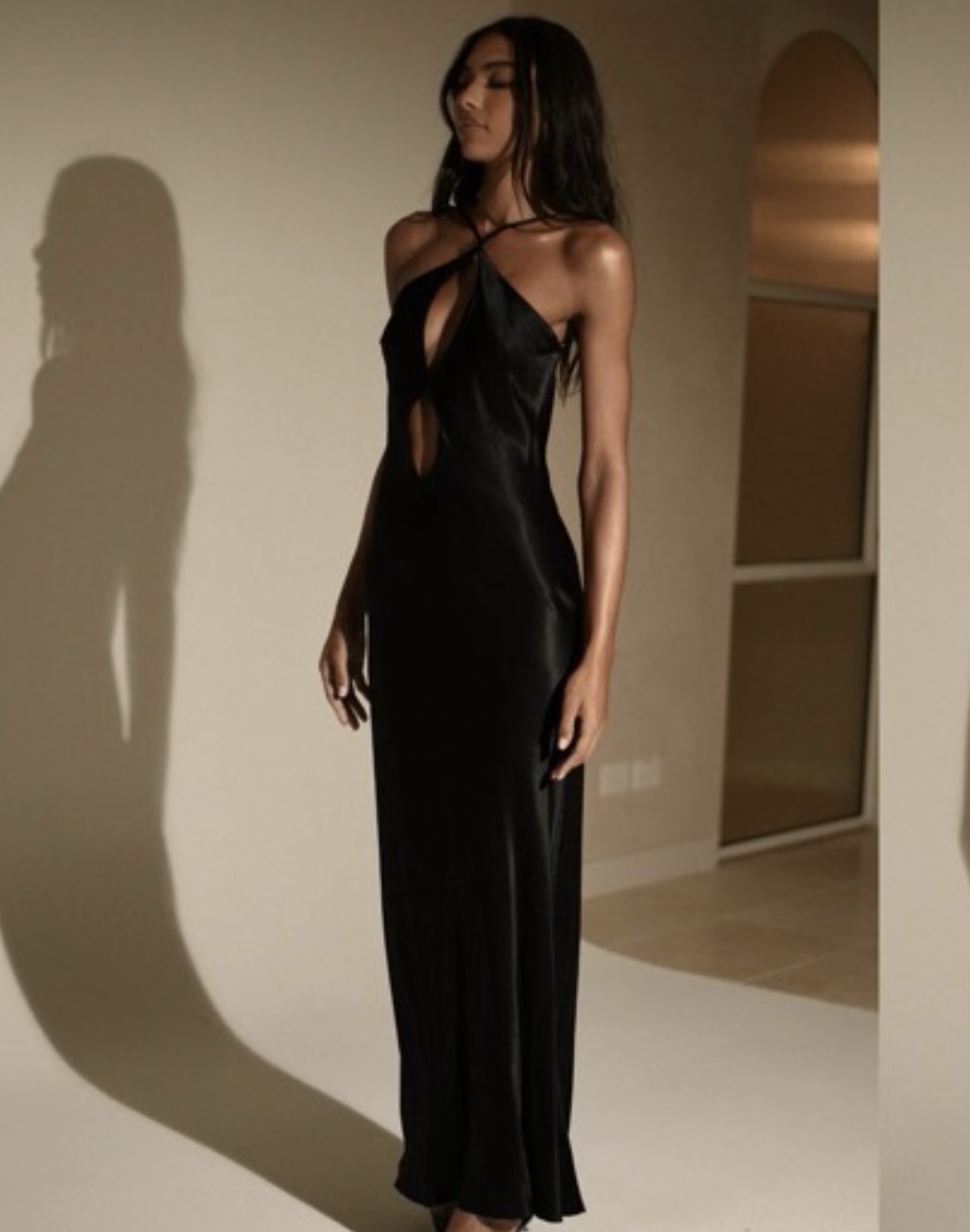 meshki cut out dress Michelle Cut Out Maxi Dress / Buttercream | MESHKI