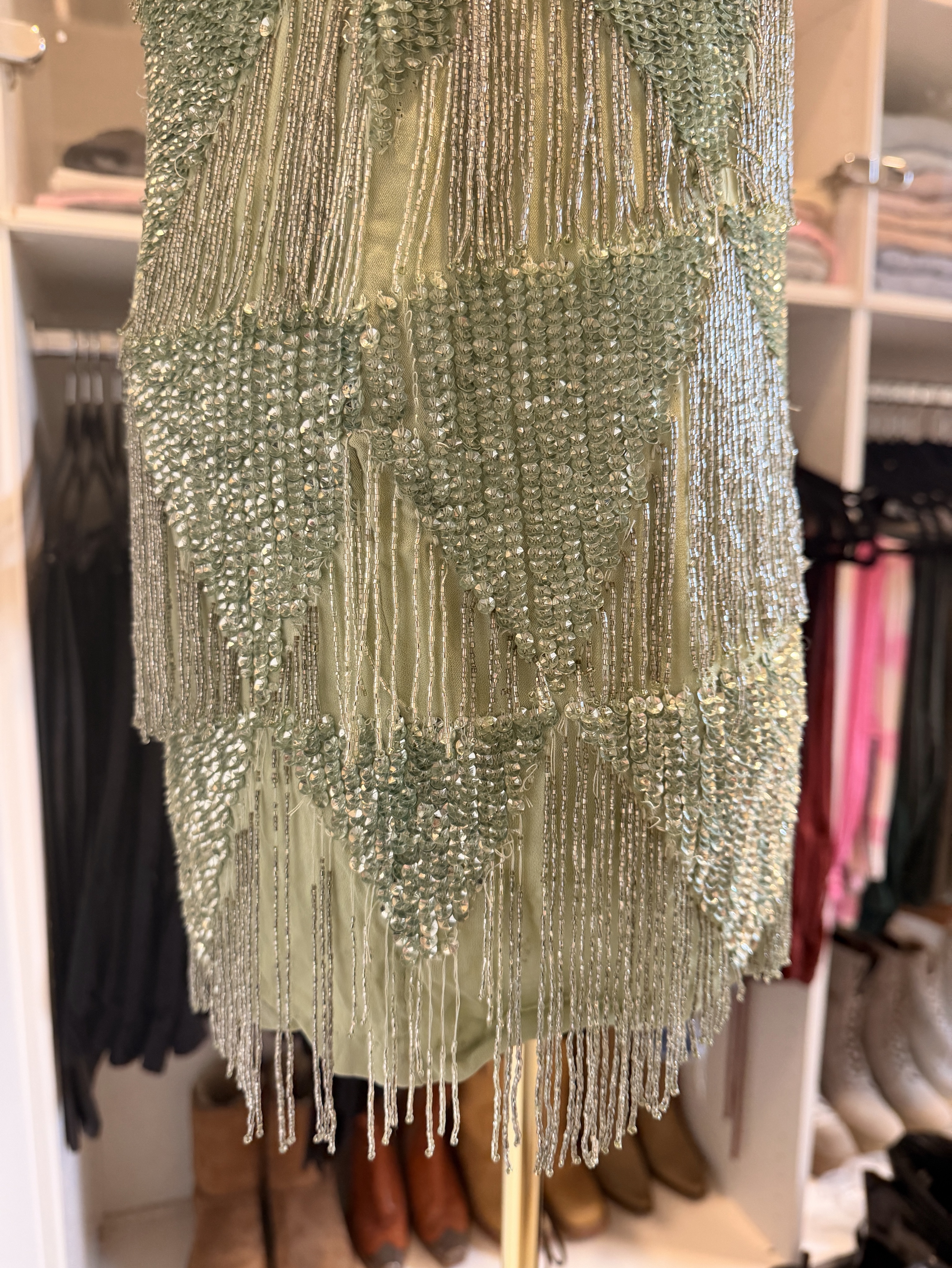 retrofete beaded dress Retrofete Solere Dress in White