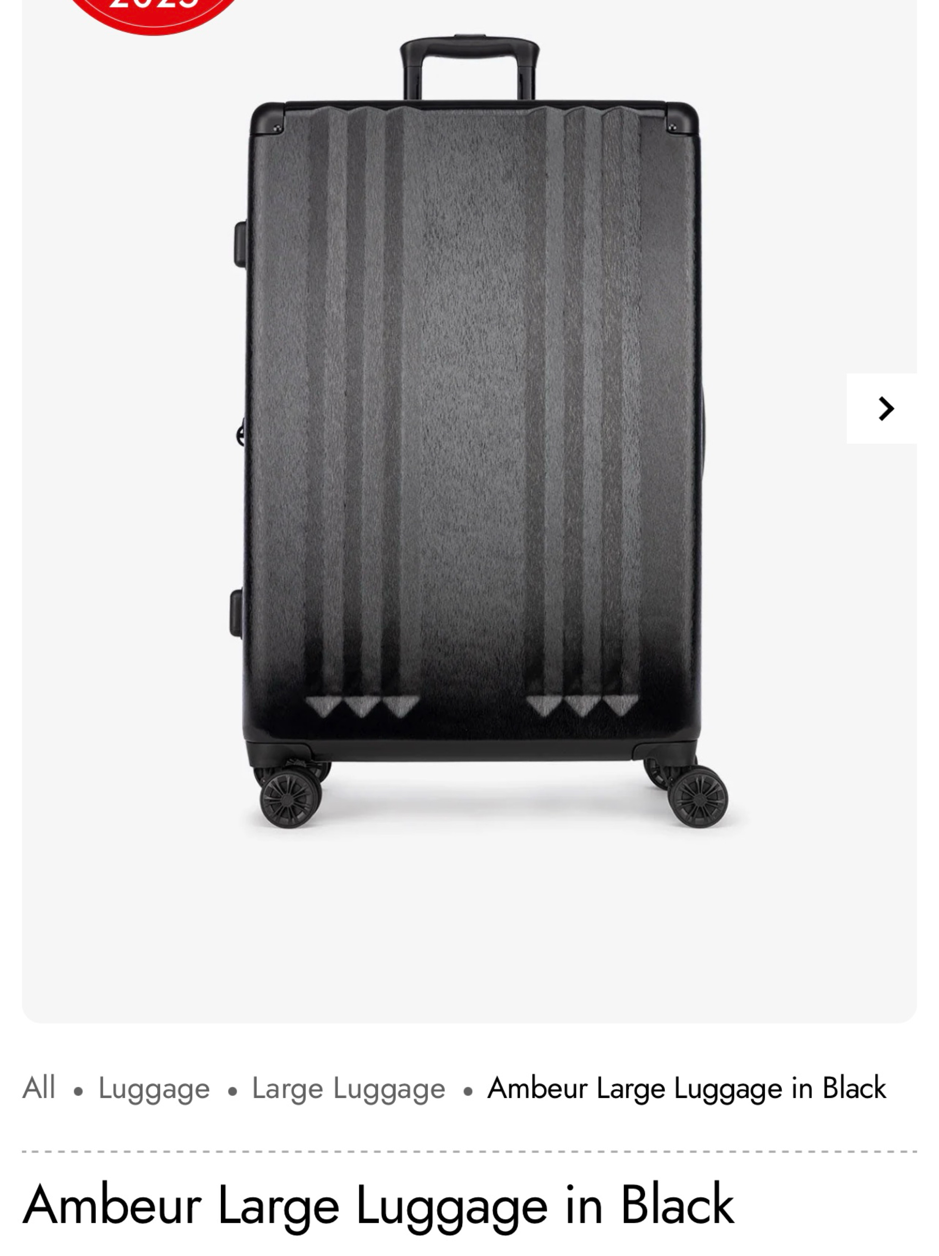 CalPak Black Large Expandable Luggage by CALPAK - Pickle