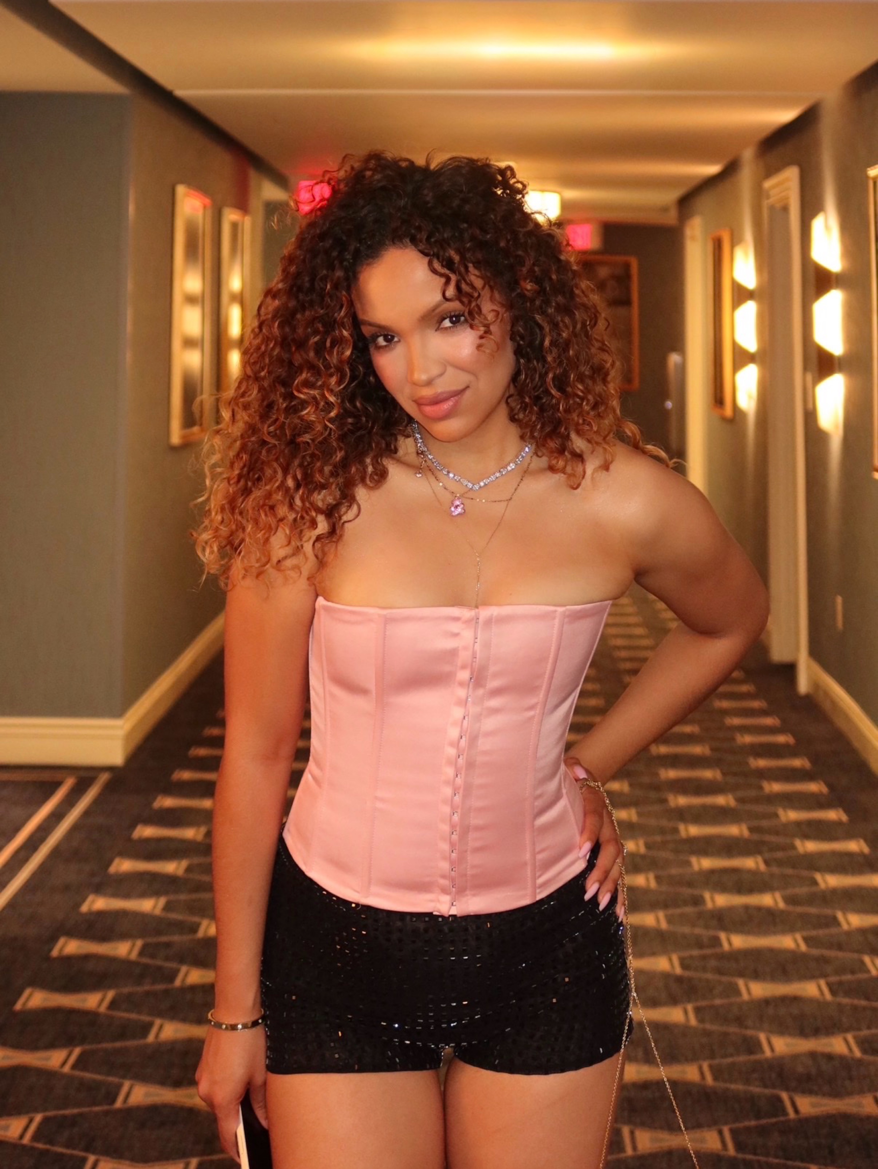 Guizio Pink Corset Top
