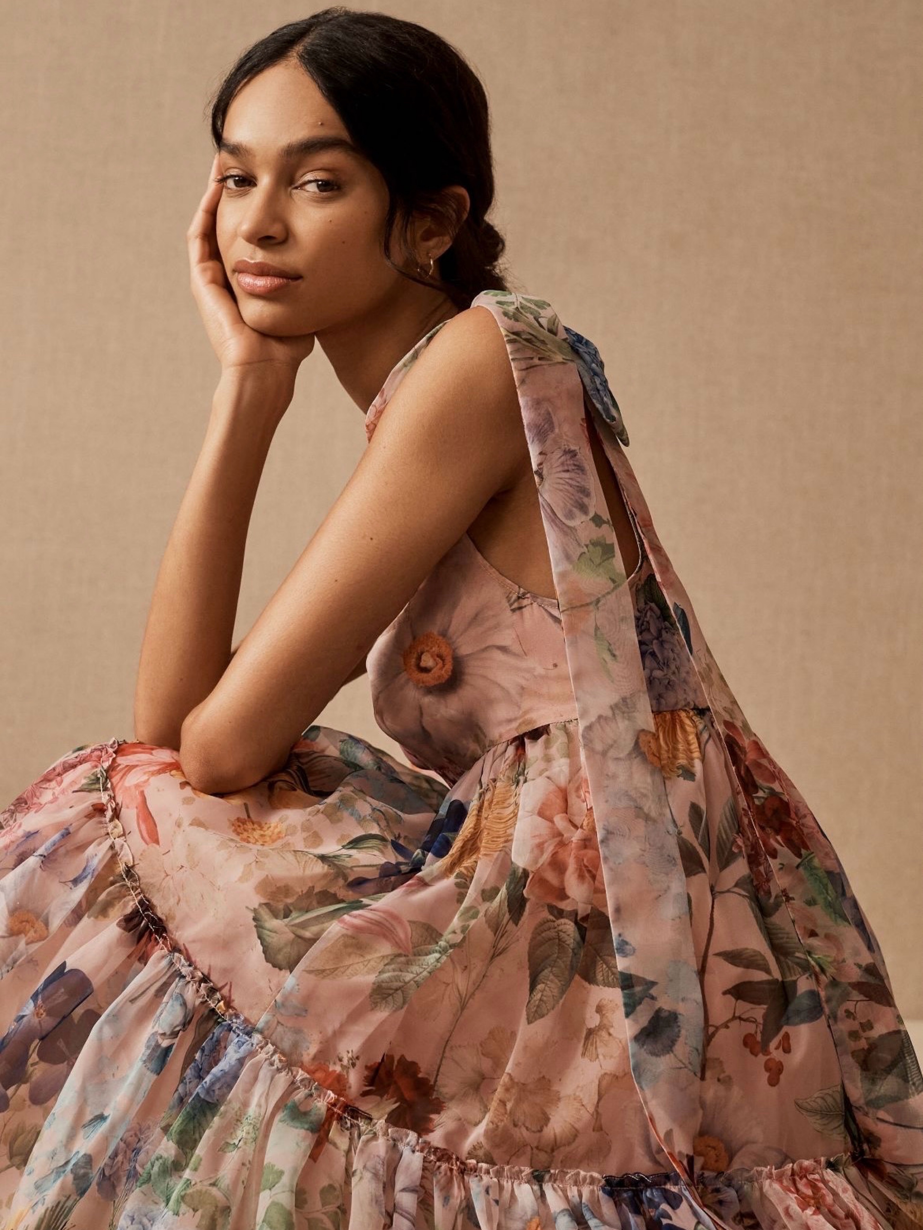 BHLDN Marcella Floral Maxi Dress