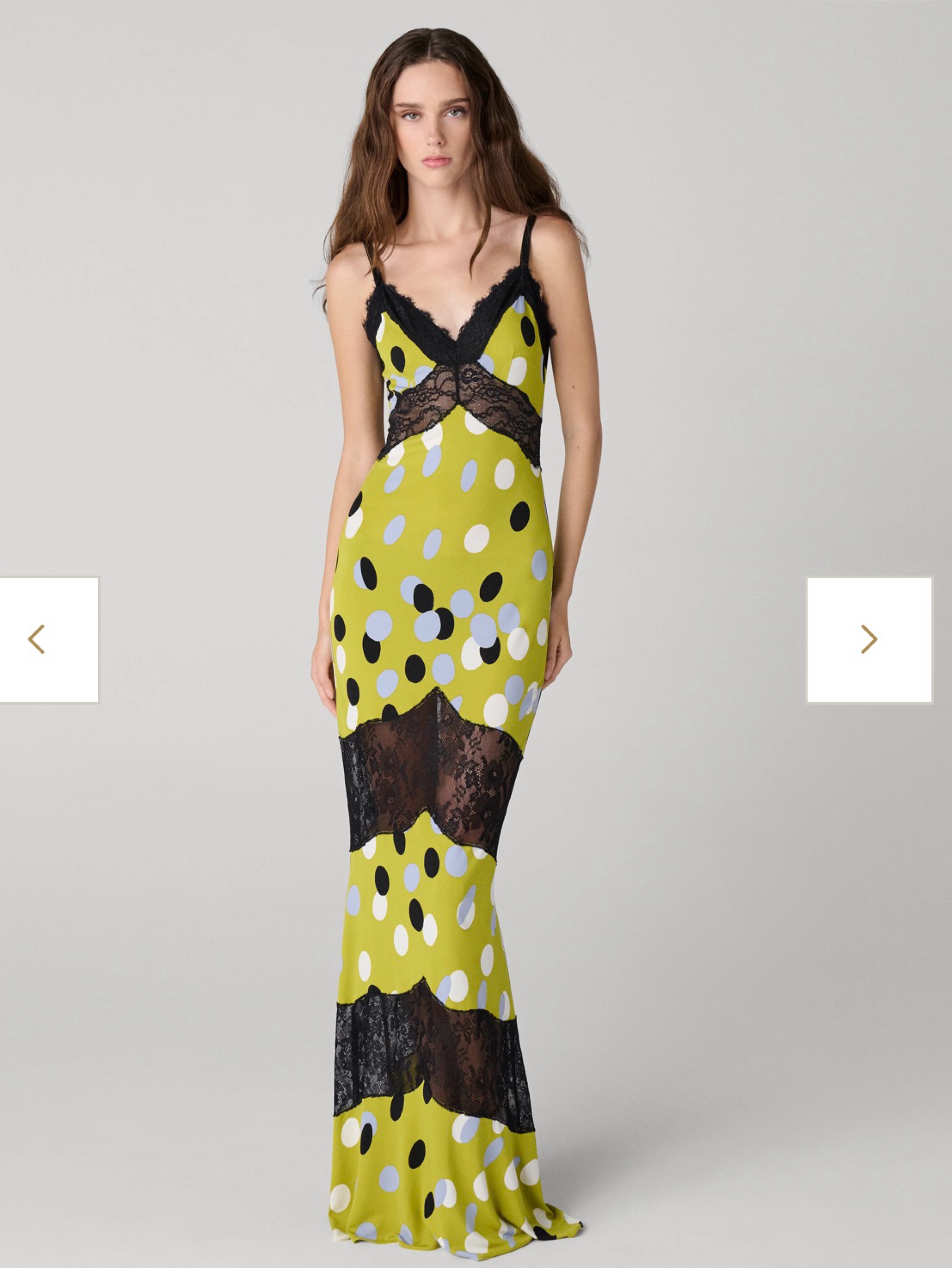 yellow dress black polka dots Retro And Cute Maxi Dress Casual Bohemia Long Dresses High Waist Custom Vestidos formal dress AS REVIVAL | Circuit Polka
