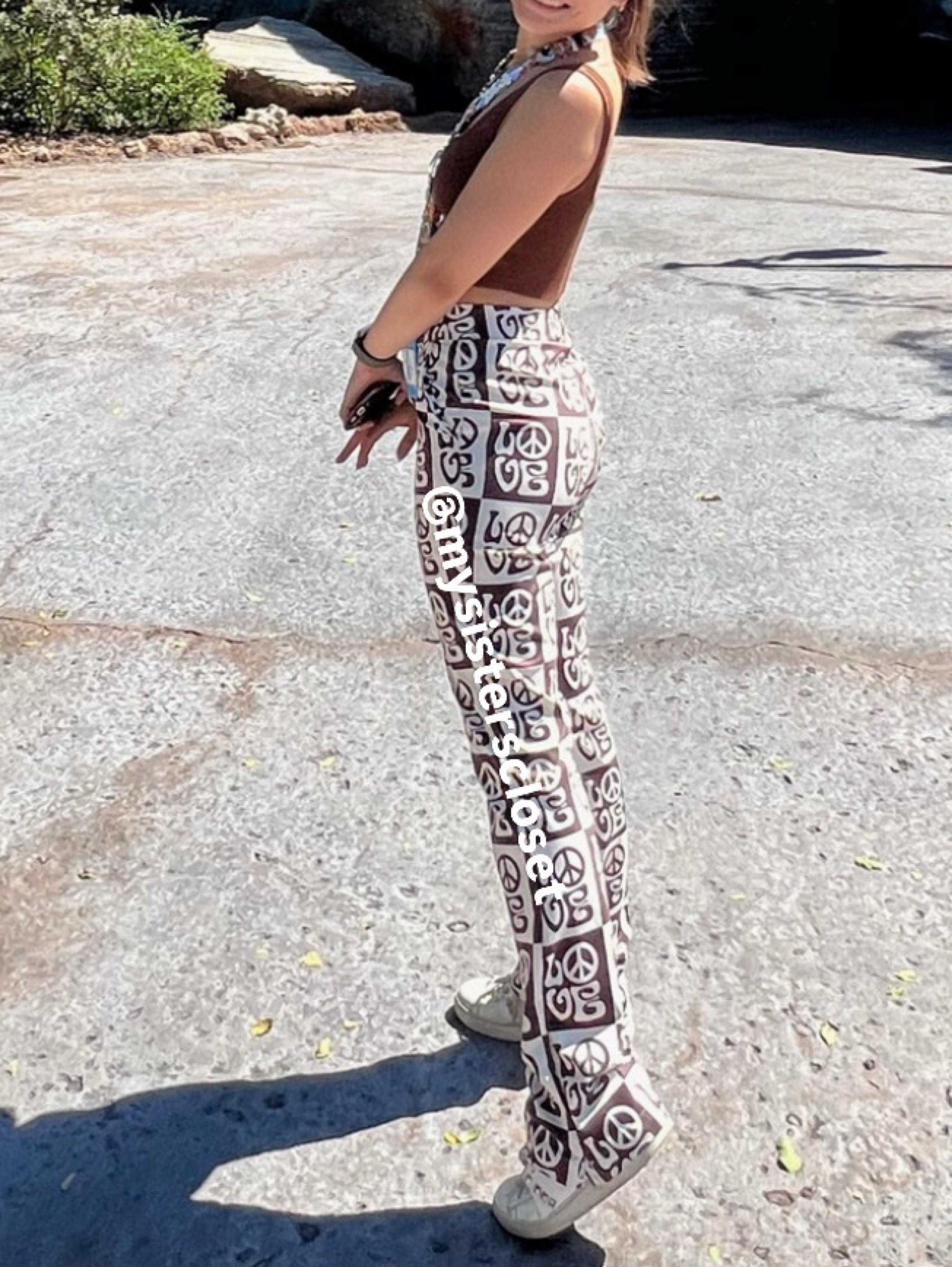 House of Sunny All You Need is Love Flare Pant